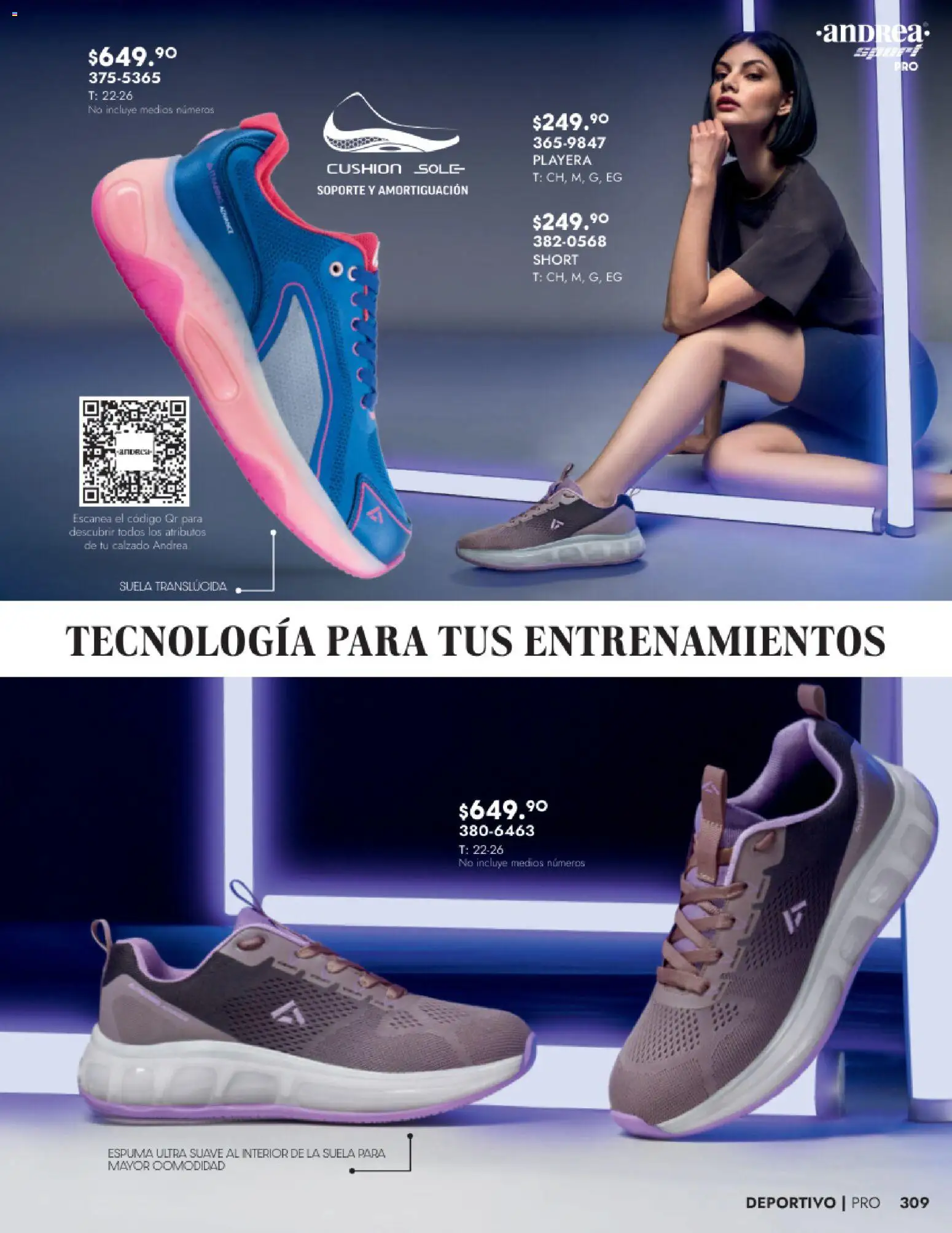 Nuevas ofertas de Andrea válidas en toda la República Mexicana desde el 24.08.2025. ¡Encuentra las mejores ofertas en Andrea - Catálogo Calzado Dama! | Página: 309 | Productos: Tenis