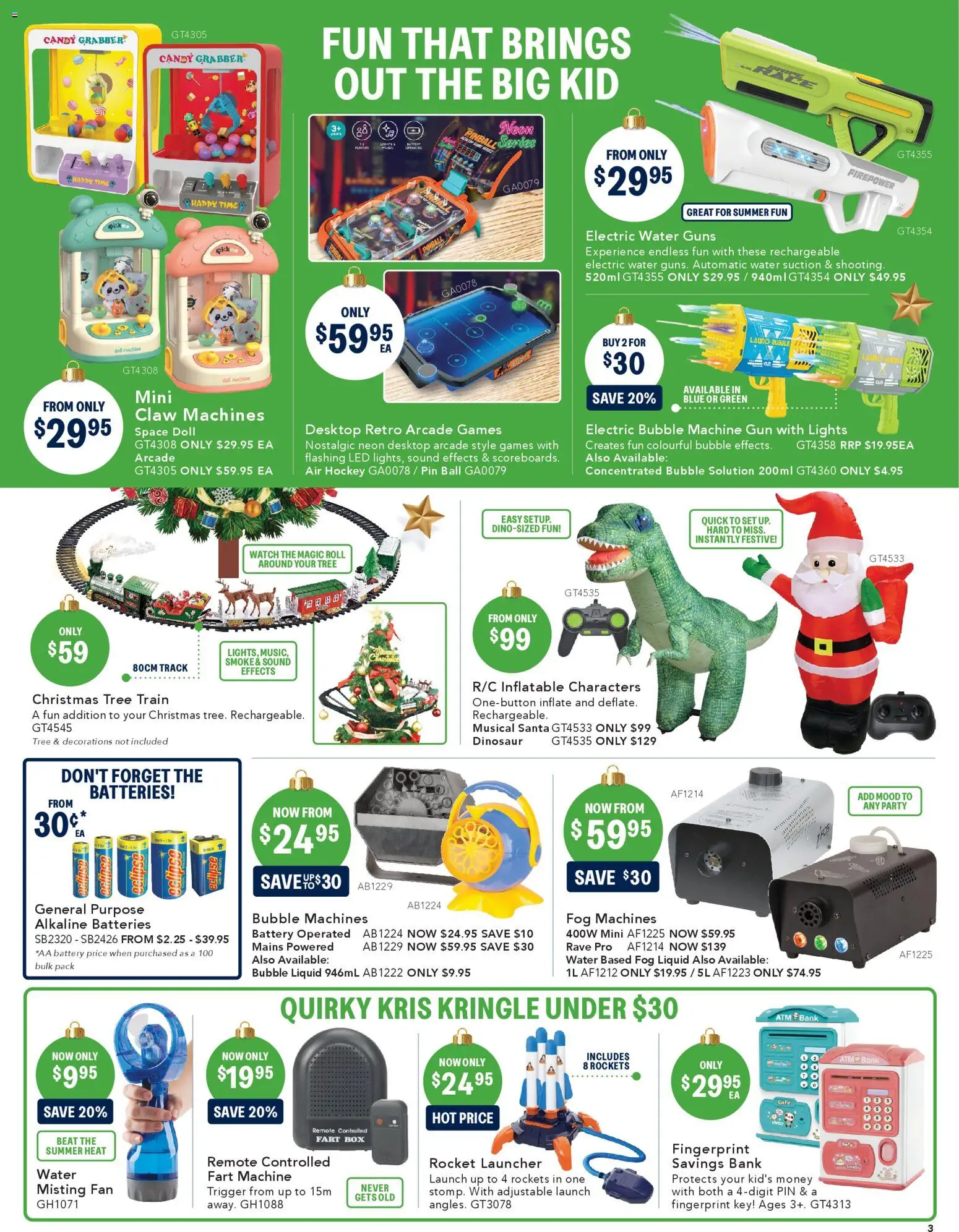 Jaycar catalogue - valid from 04.12.2025 | Page: 3 | Products: Water, Batteries, Watch, Desktop