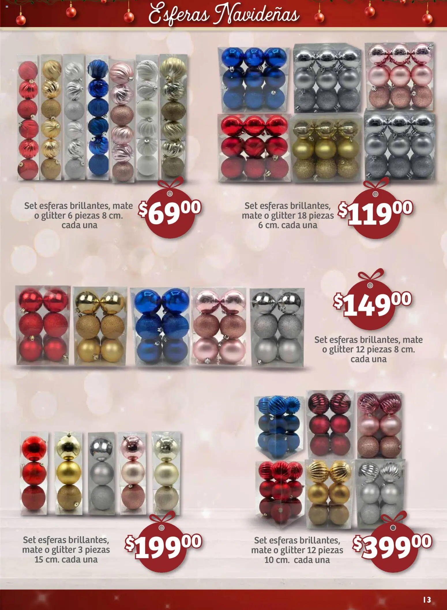 Nuevas ofertas de Soriana válidas en toda la República Mexicana desde el 25.09.2025. ¡Encuentra las mejores ofertas en Soriana - Decoración Navideña Mercado Nacional! | Página: 13 | Productos: Glitter, Mate