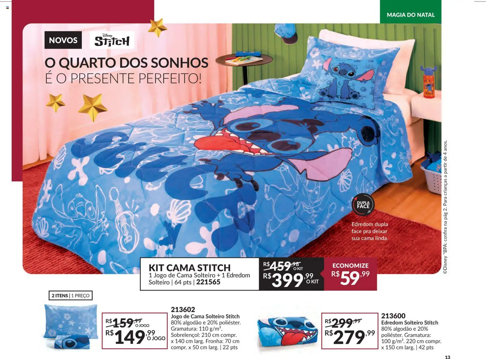 Avon Folheto - válido de 29.10.2025 | Página: 13 | Produtos: Jogo de cama, Edredom, Cama, Algodão