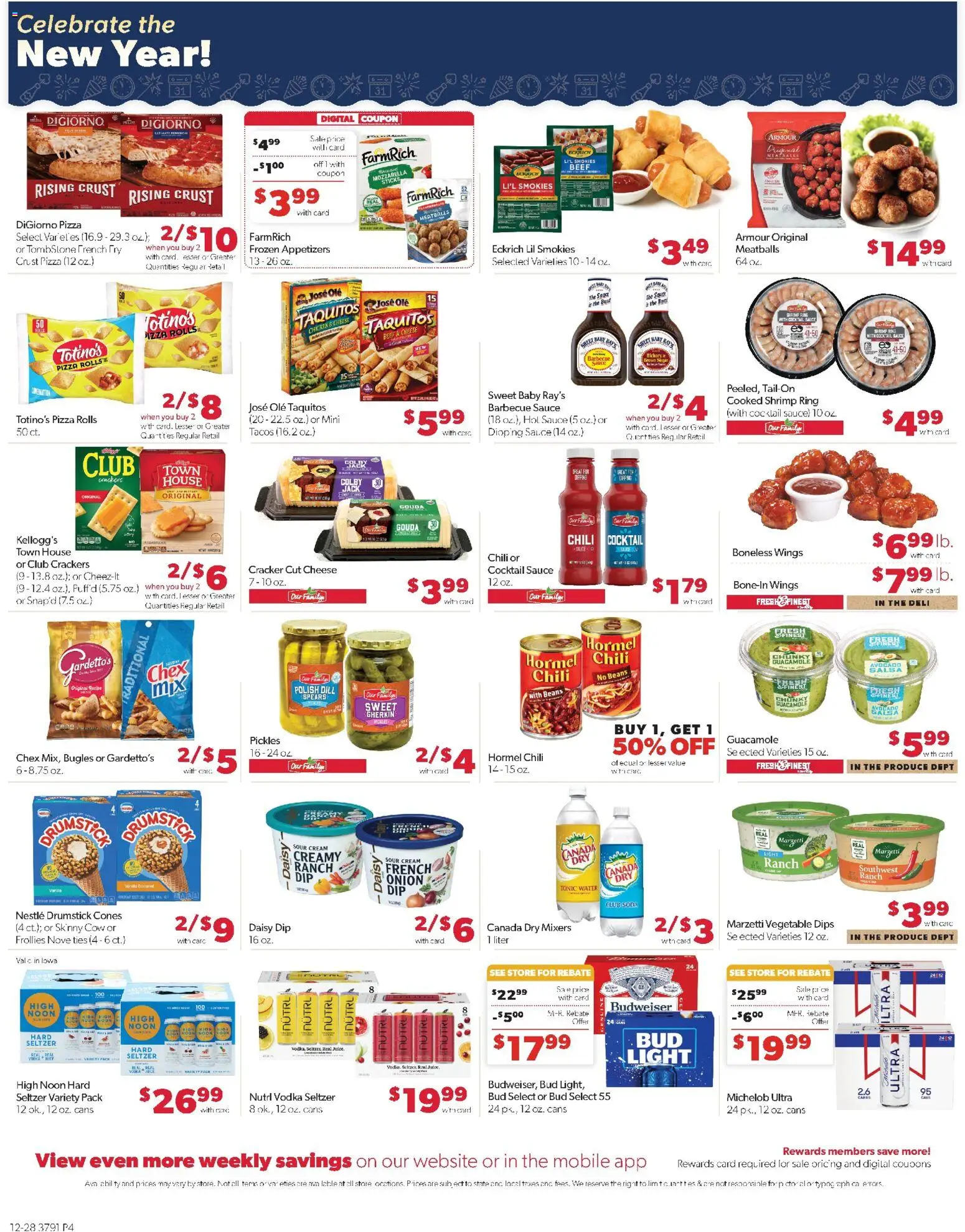 Family Fare Weekly Ad - IA - valid from 28.12.2025 | Page: 4 | Products: Ring, Vodka, Sauce, Dill