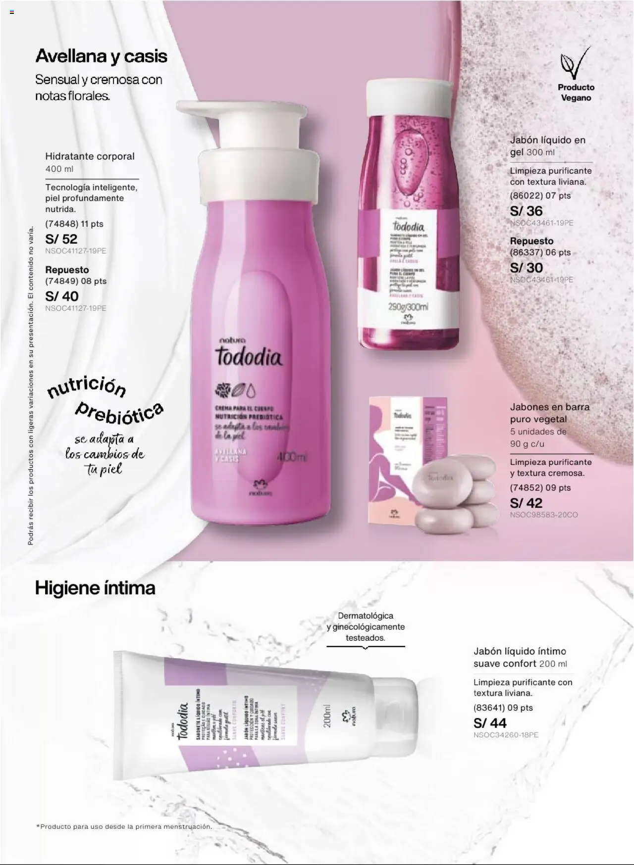 Catálogo Natura válido desde 22.07.2025 | Página: 127 | Productos: Crema para el cuerpo, Jabón, Crema