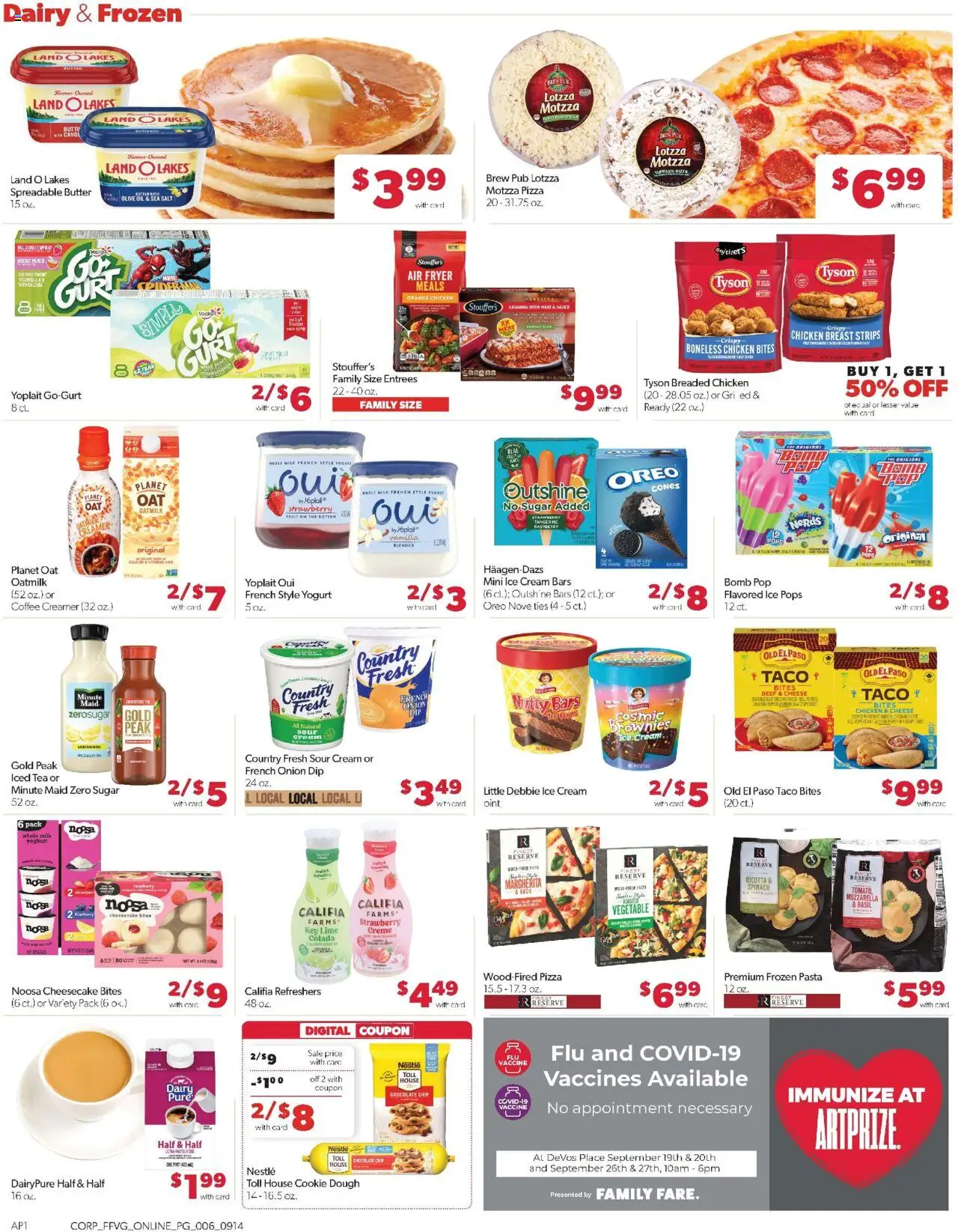 Family Fare Weekly Ad - valid from 14.09.2025 | Page: 11 | Products: Cheese, Pizza, Beef, Onion