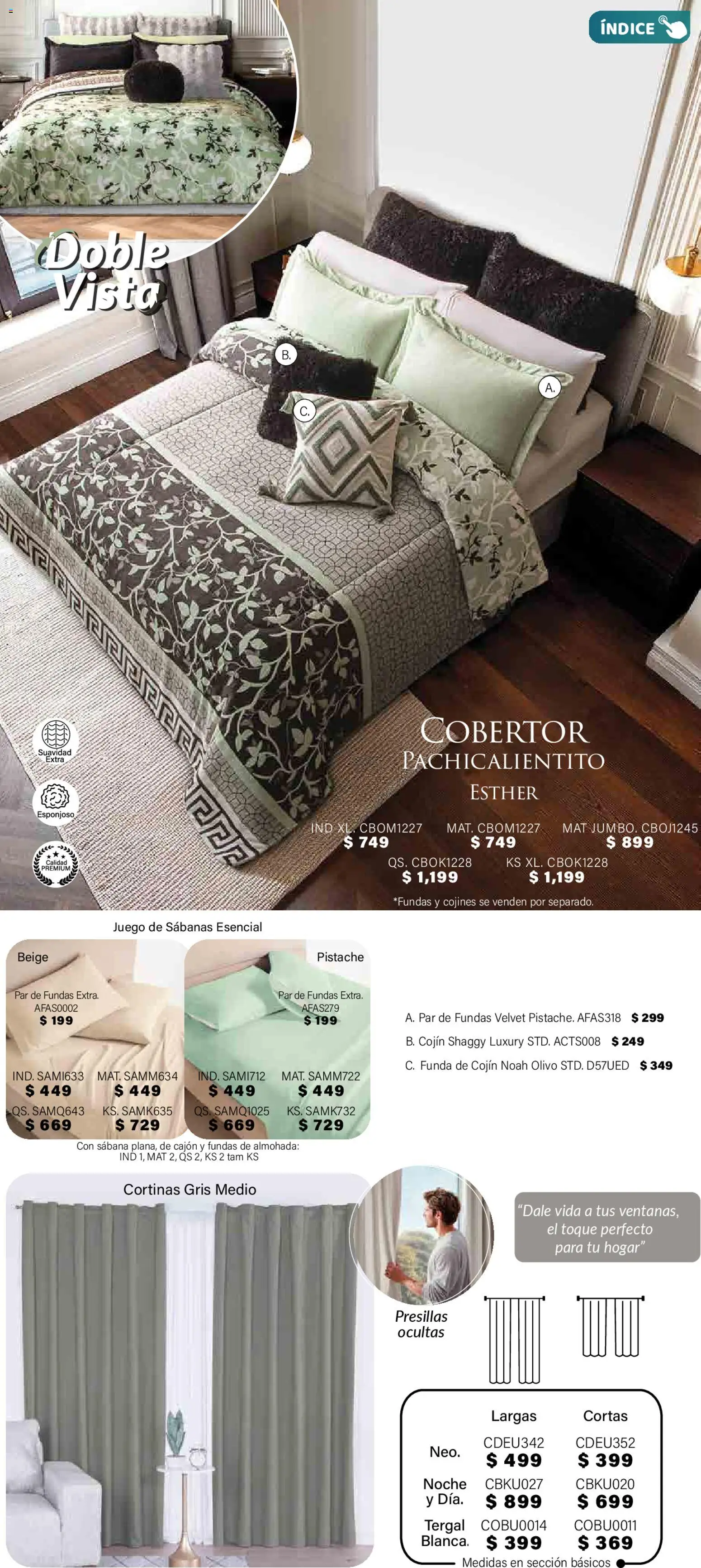 Nuevas ofertas de Colchas Concord válidas en toda la República Mexicana desde el 01.11.2025. ¡Encuentra las mejores ofertas en Colchas Concord Buen Fin! | Página: 314 | Productos: Cobertor, Juego, Funda, Sabanas