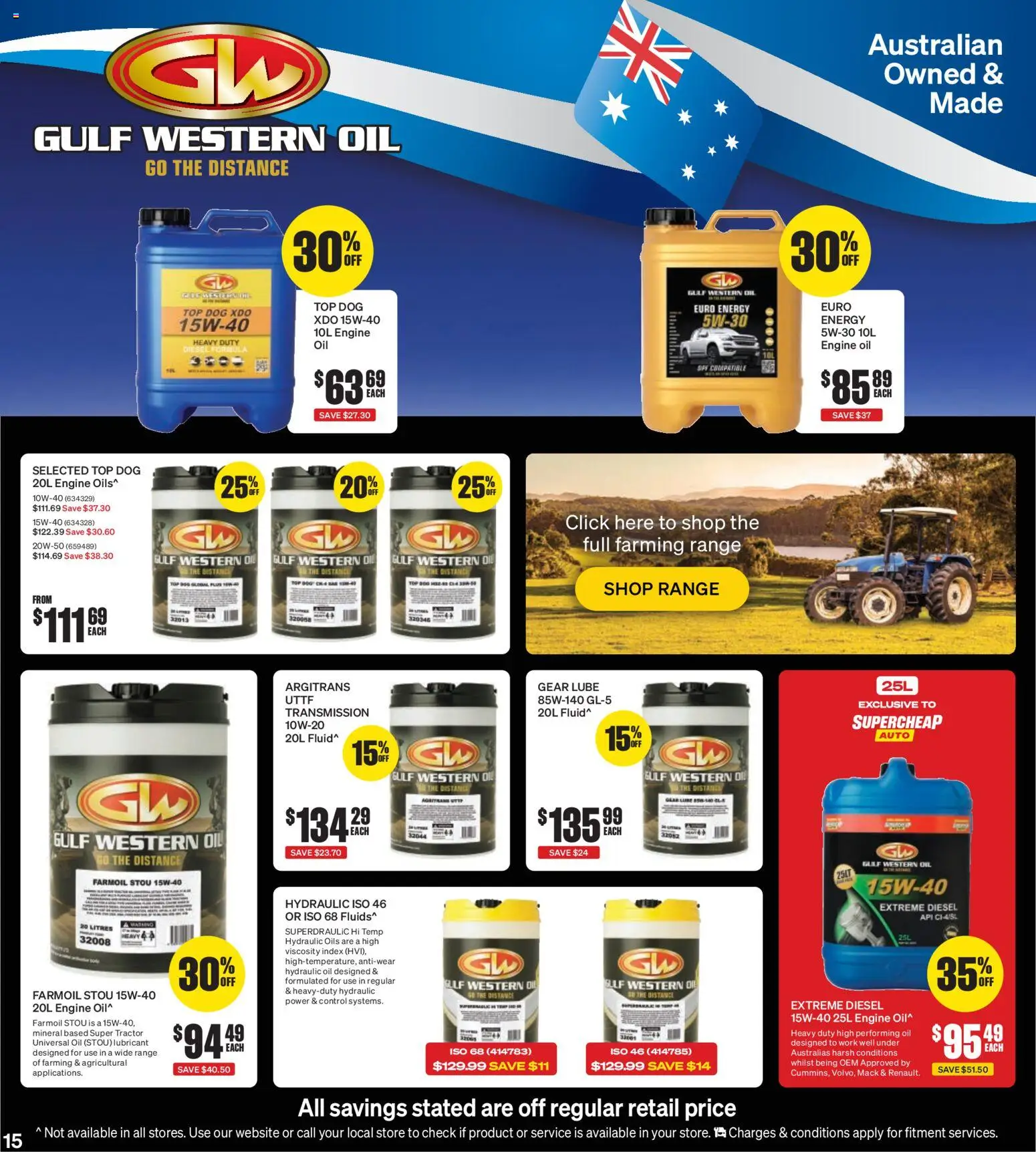 Supercheap Auto catalogue - valid from 05.11.2025 | Page: 15 | Products: Oil, Lubricant