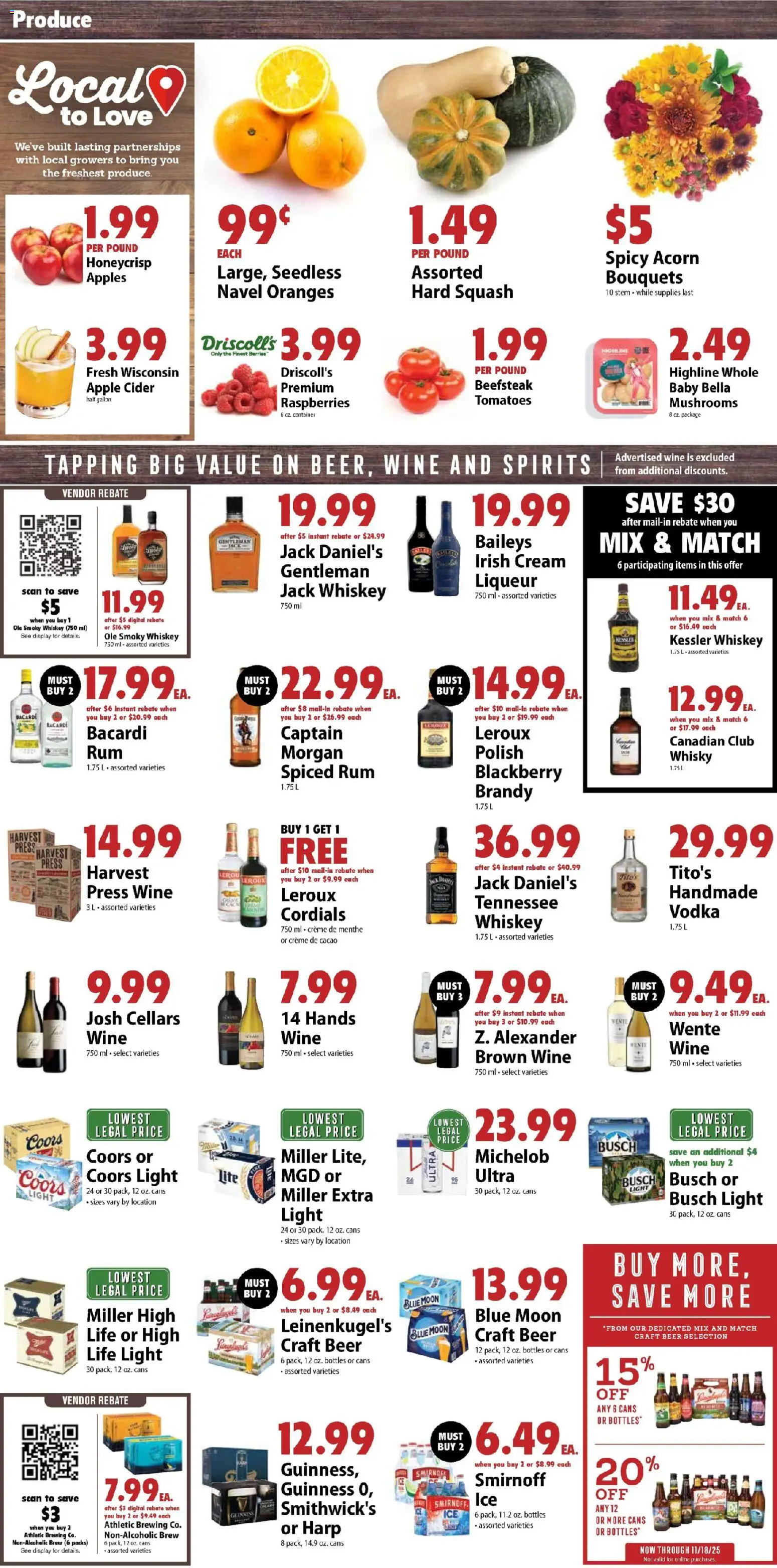 Festival Foods Weekly Ad - valid from 12.11.2025 | Page: 2 | Products: Press, Cream, Vodka, Whiskey