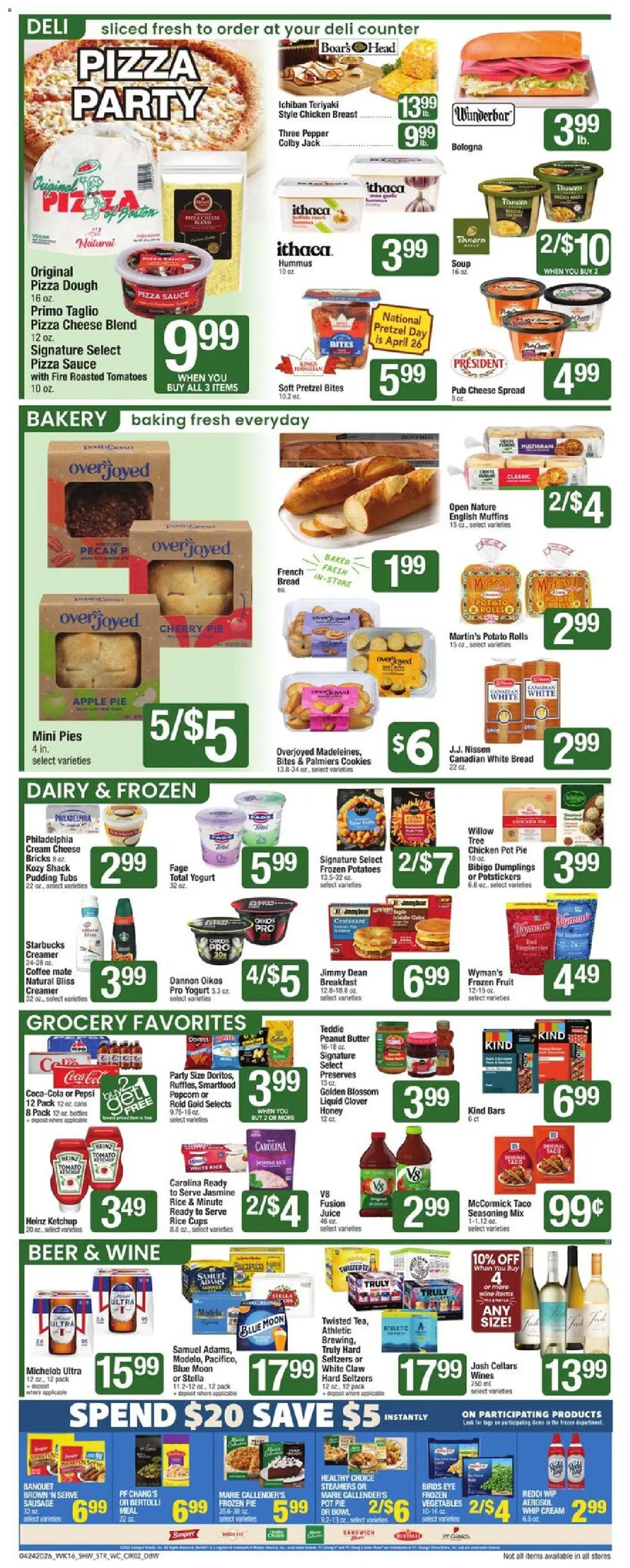 Star Market Weekly Ad - MA - valid from 24.04.2026 | Page: 2 | Products: Wine, Ketchup, Potatoes, Apple Pie