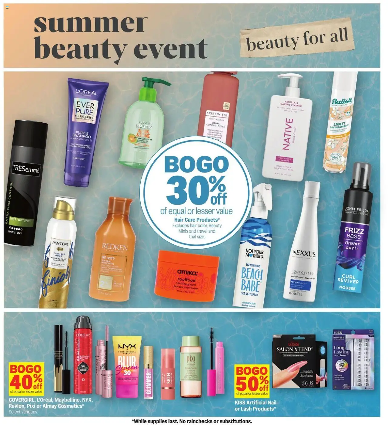 Meijer Weekly Ad - MI - valid from 15.06.2025 | Page: 30 | Products: Shampoo, Conditioner, Hair spray, Salt