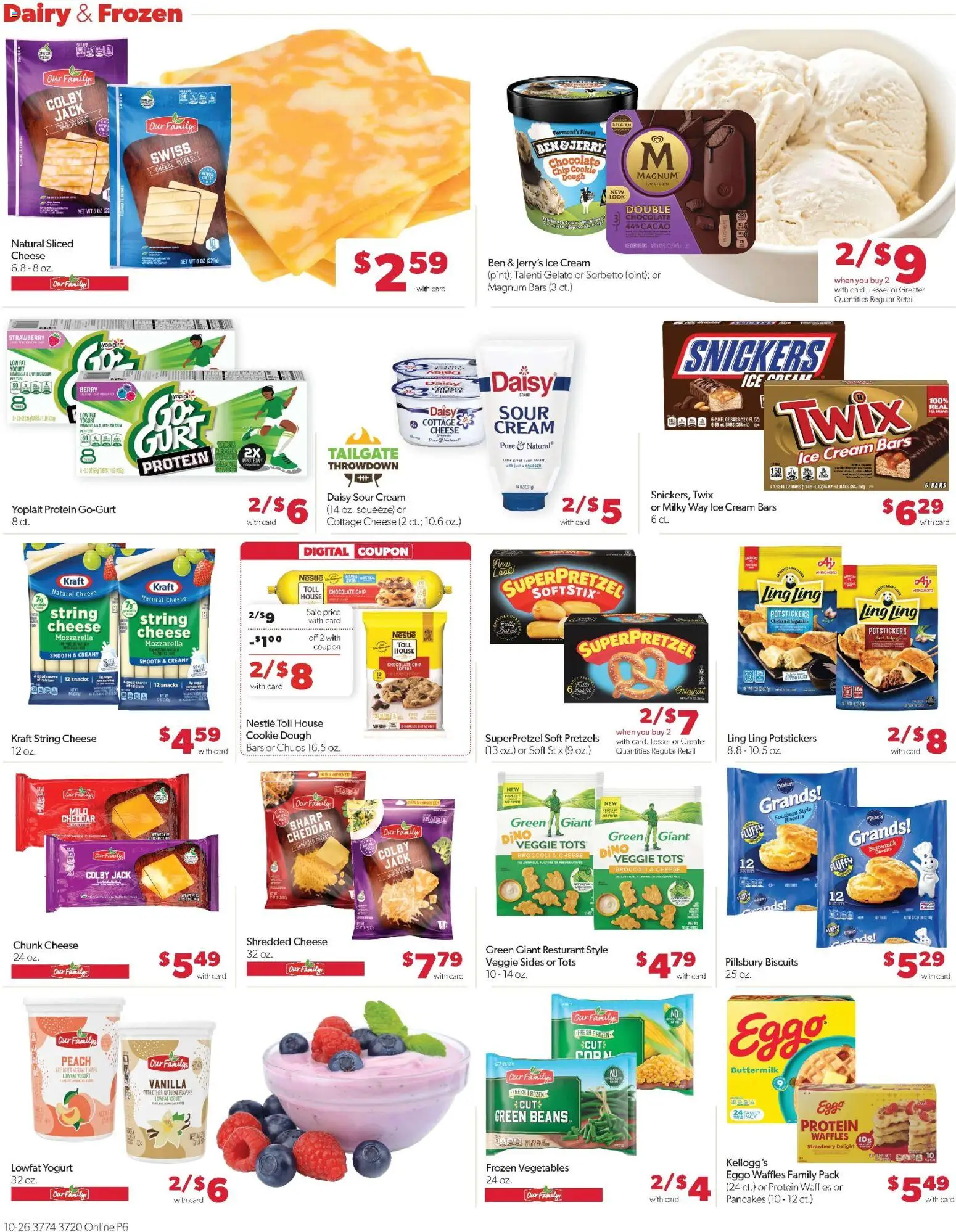 Family Fare Weekly Ad - NE - valid from 26.10.2025 | Page: 10 | Products: Broccoli, Cream, Cottage cheese, Chocolate Chip