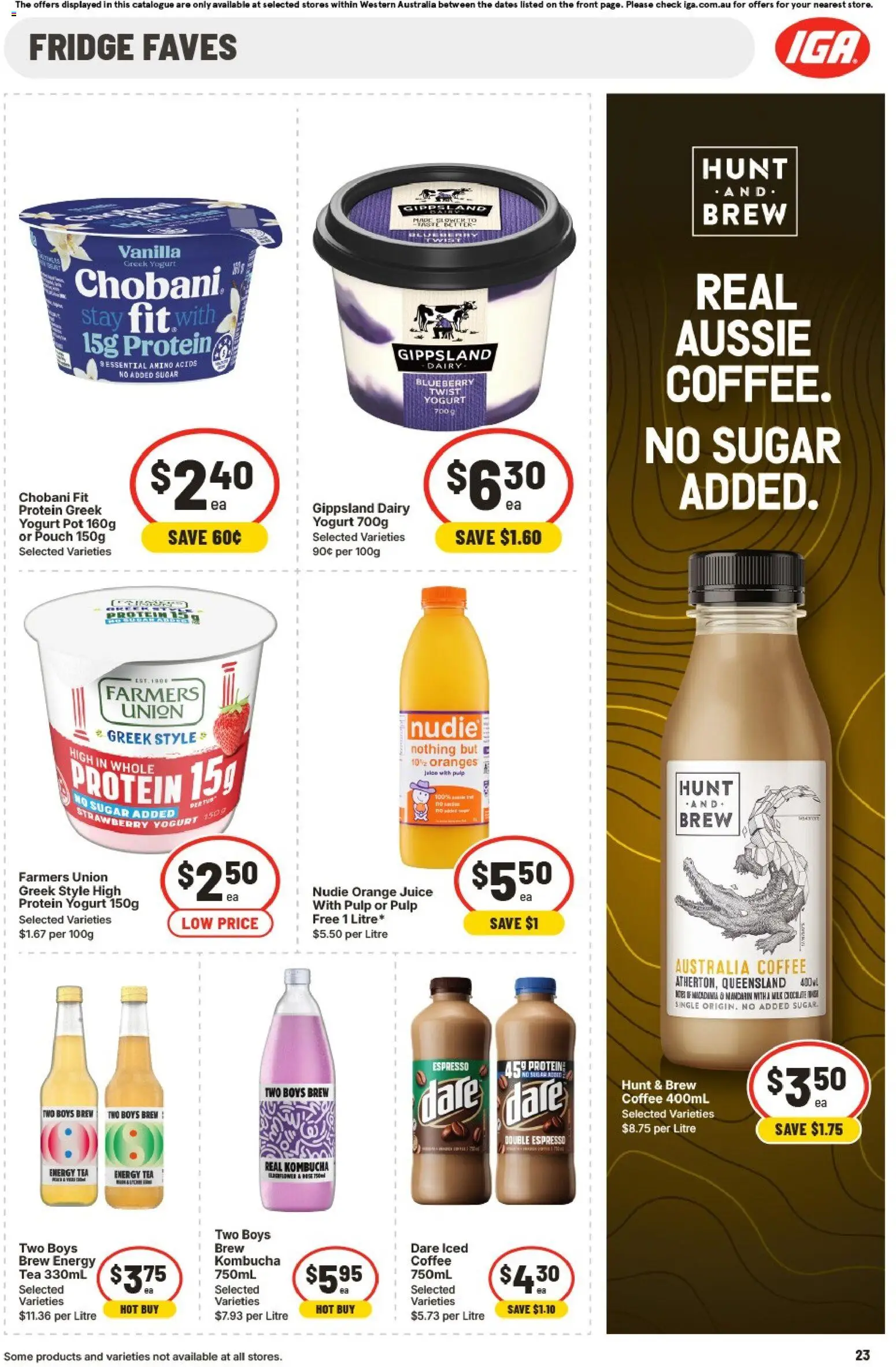 IGA catalogue - valid from 25.02.2026 | Page: 23 | Products: Coffee, Oranges, Tea, Sugar