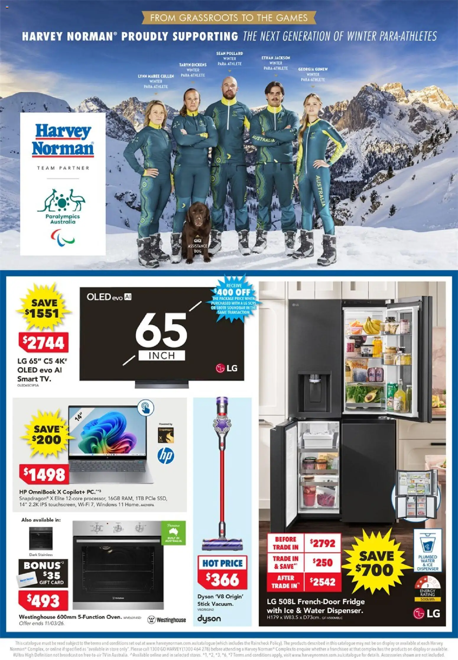 Harvey Norman catalogue - valid from 04.03.2026 | Page: 1 | Products: Water, Accessories, Pc, Fridge