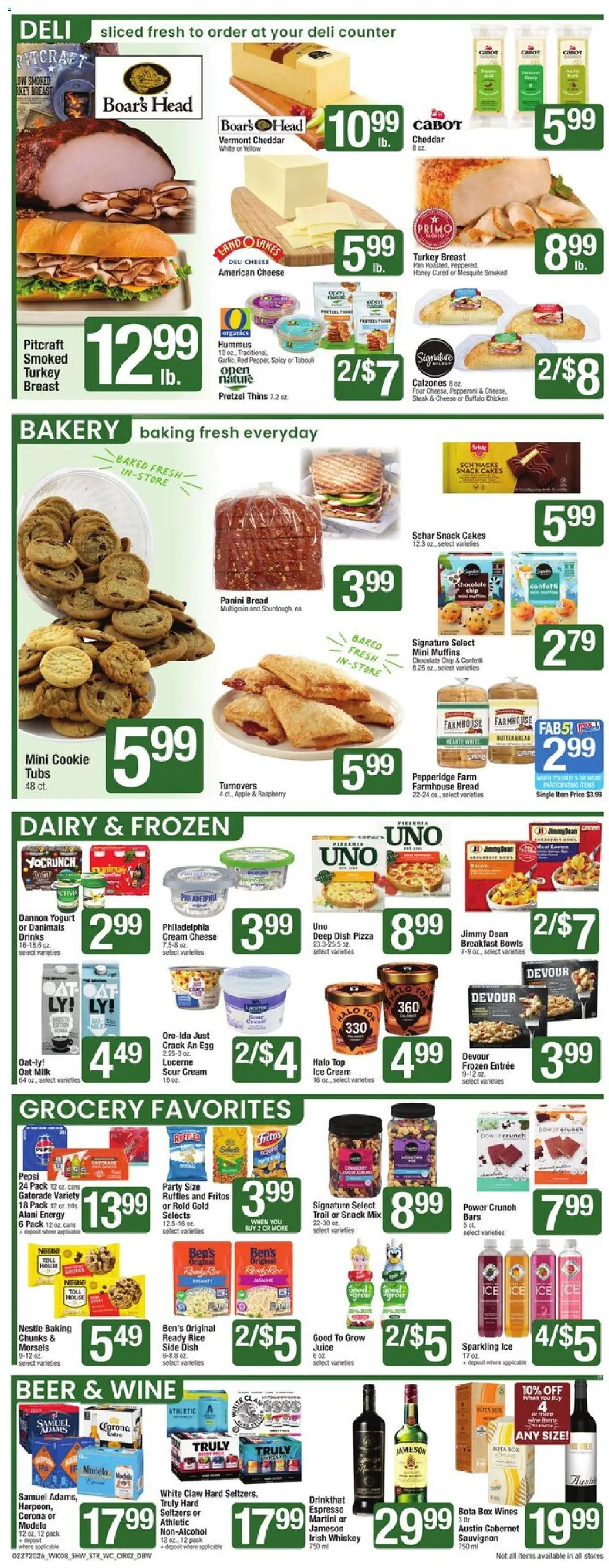 Star Market Weekly Ad - valid from 27.02.2026 | Page: 2 | Products: Wc, Milk, Wine, Raspberry