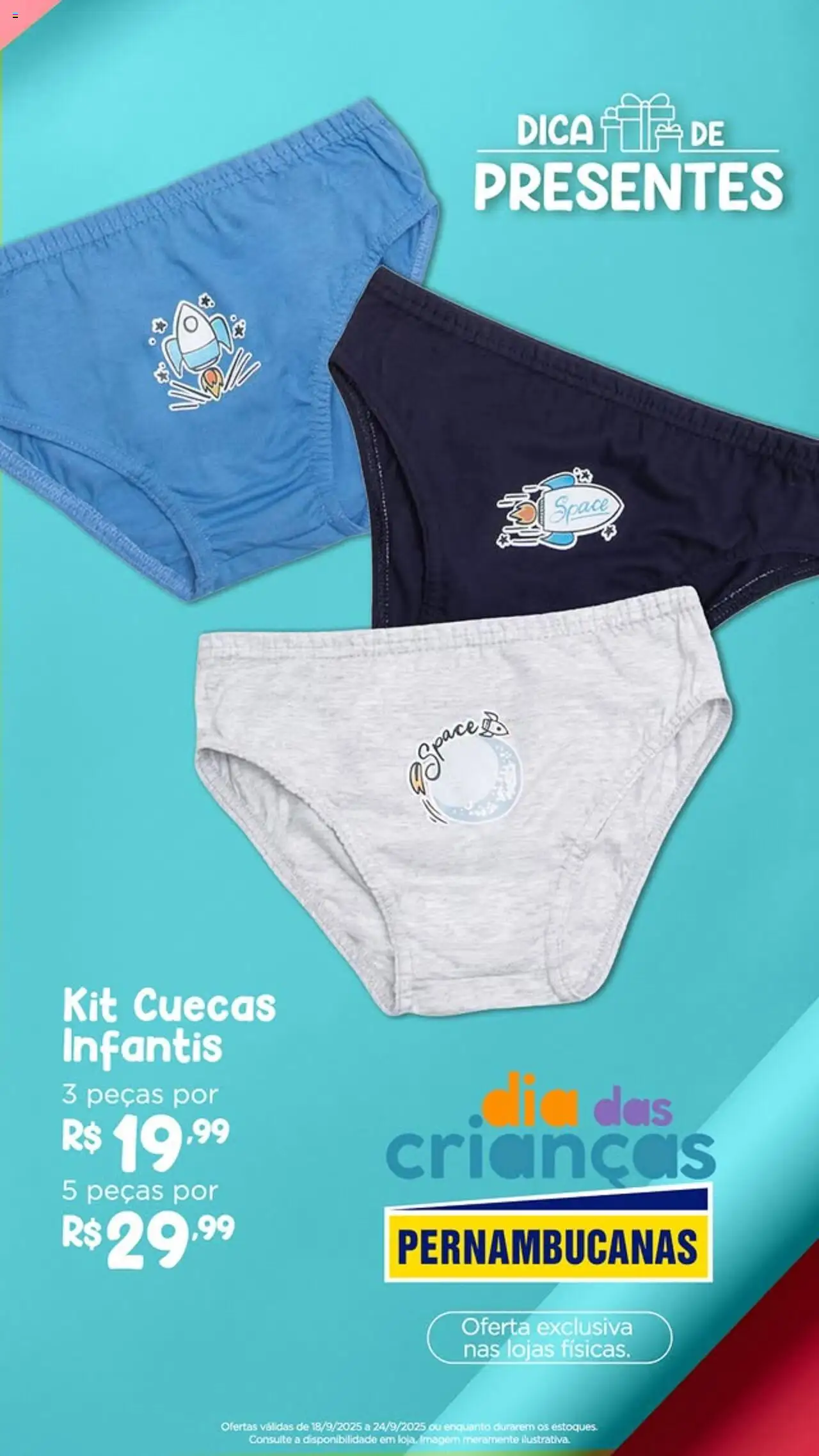 Pernambucanas Folheto - válido de 18.09.2025 | Página: 9 | Produtos: Cuecas