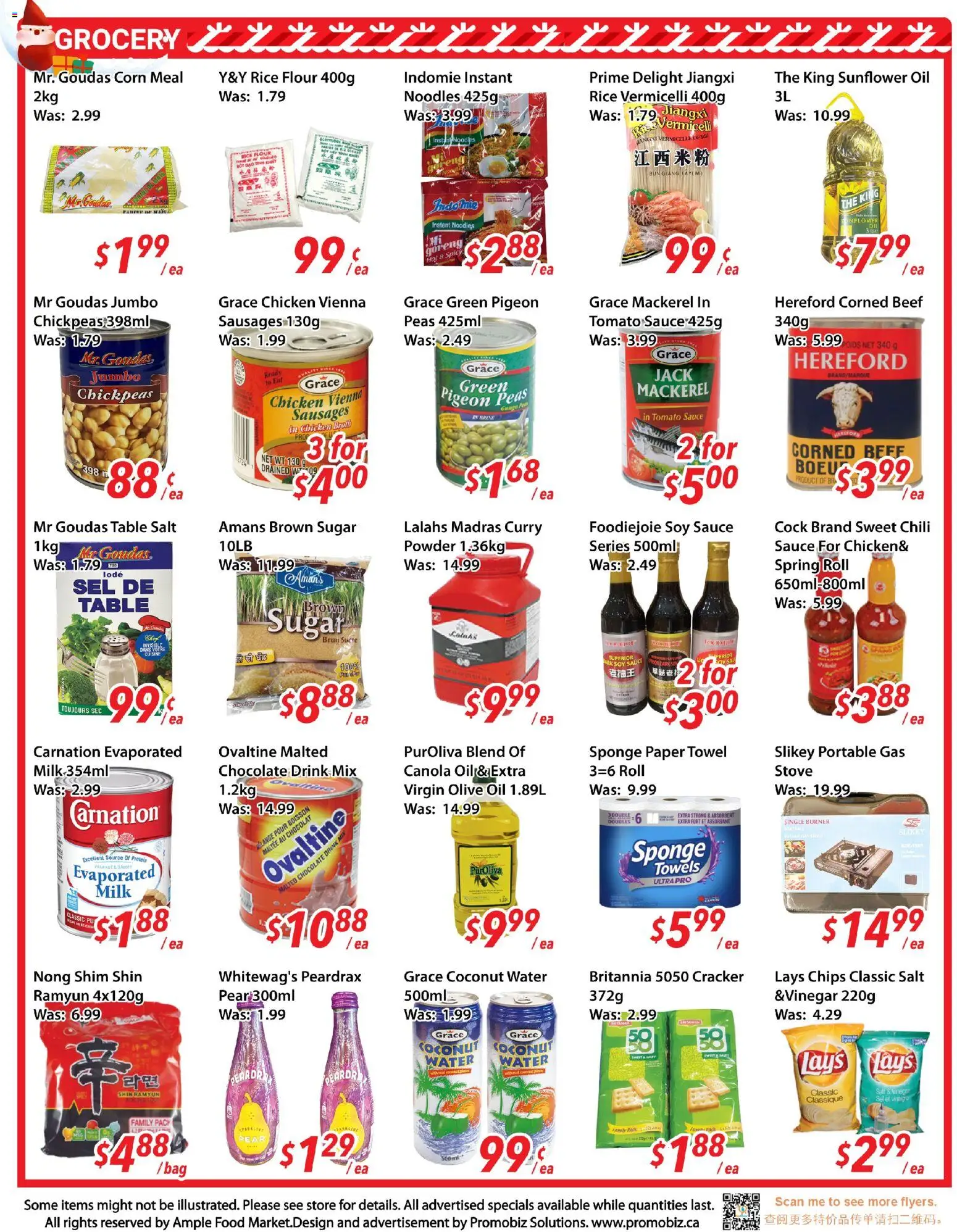 Ample Food Market flyer valid from 19.12.2025 | Page: 3 | Products: Rice, Beef, Stove, Milk