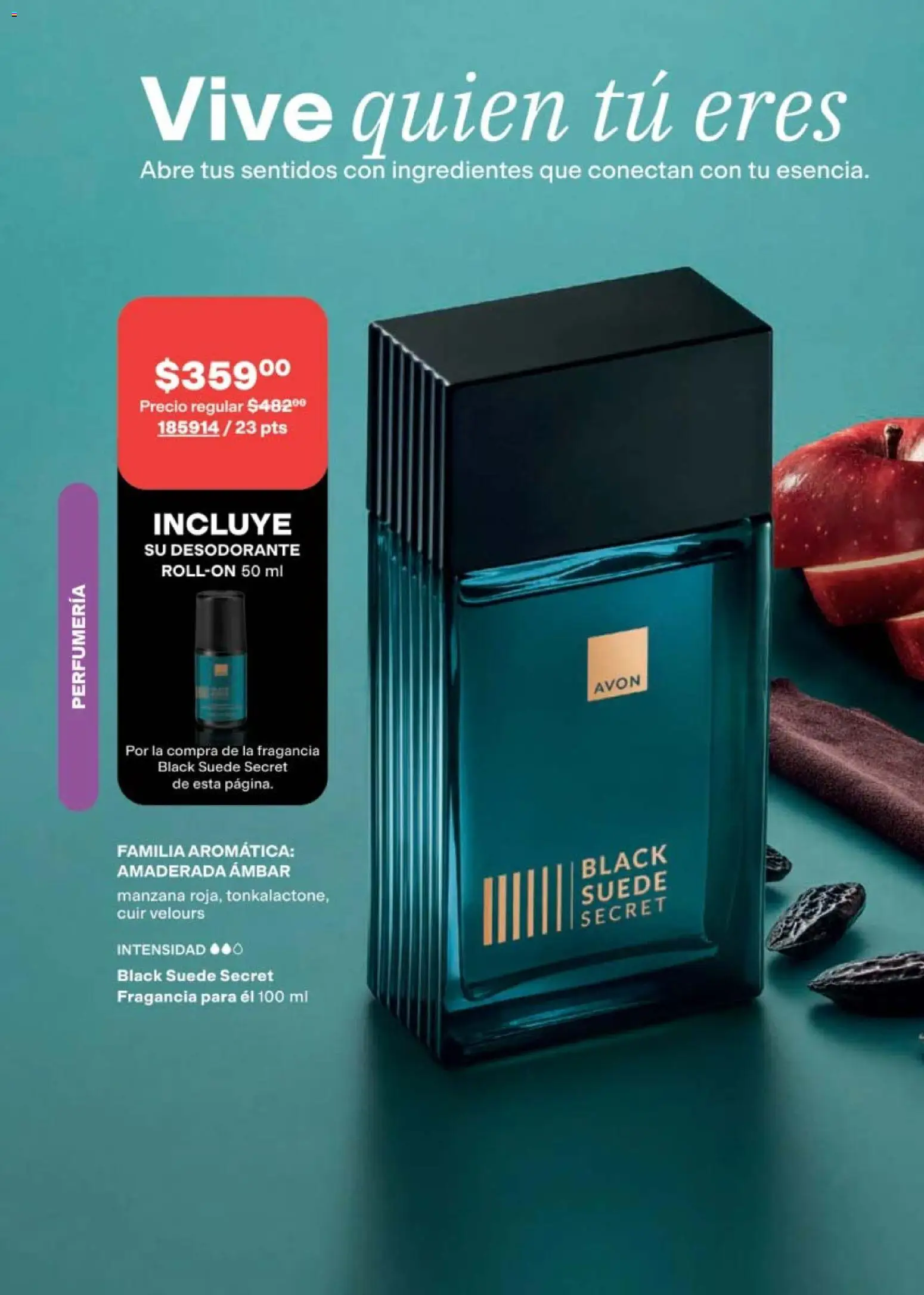 Nuevas ofertas de AVON válidas en toda la República Mexicana desde el 02.04.2026. ¡Encuentra las mejores ofertas en AVON campaña 6 2026! | Página: 112 | Productos: Desodorante, Manzana, Fragancia