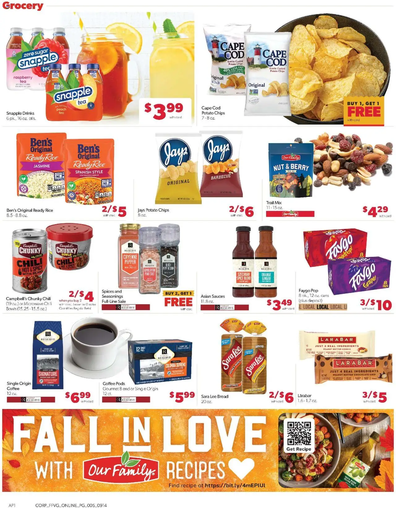 Family Fare Weekly Ad - valid from 14.09.2025 | Page: 9 | Products: Microwave, Rice, Spices, Kettle