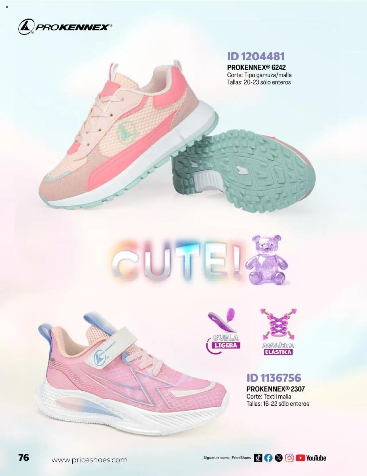 Nuevas ofertas de Price Shoes válidas en toda la República Mexicana desde el 23.04.2025. ¡Encuentra las mejores ofertas en Price Shoes catálogo Kids! | Página: 76 | Productos: Malla