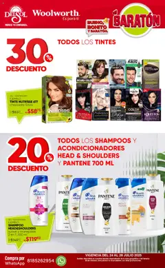 Nuevas ofertas de Del Sol y Woolworth válidas en toda la República Mexicana desde el 24.07.2025. ¡Encuentra las mejores ofertas en Del Sol y Woolworth - Catálogo Llegó el Baratón! | Página: 6