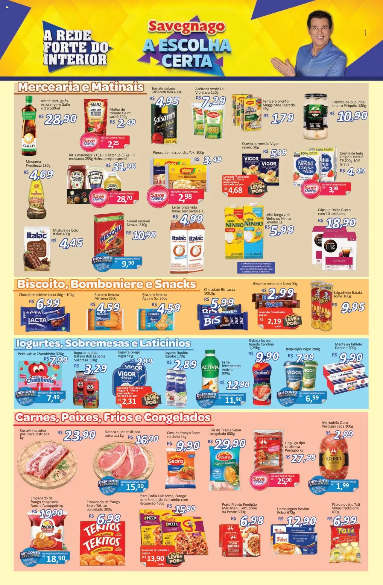 Savegnago Folheto - válido de 29.09.2025 | Página: 3 | Produtos: Pupunha, Pão, Chocolate, Sal