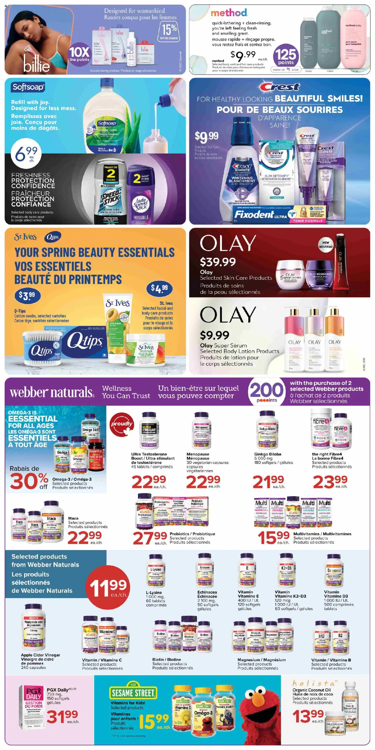 Jean Coutu flyer valid from 30.04.2026 | Page: 10 | Products: Body lotion, Body wash, Oil