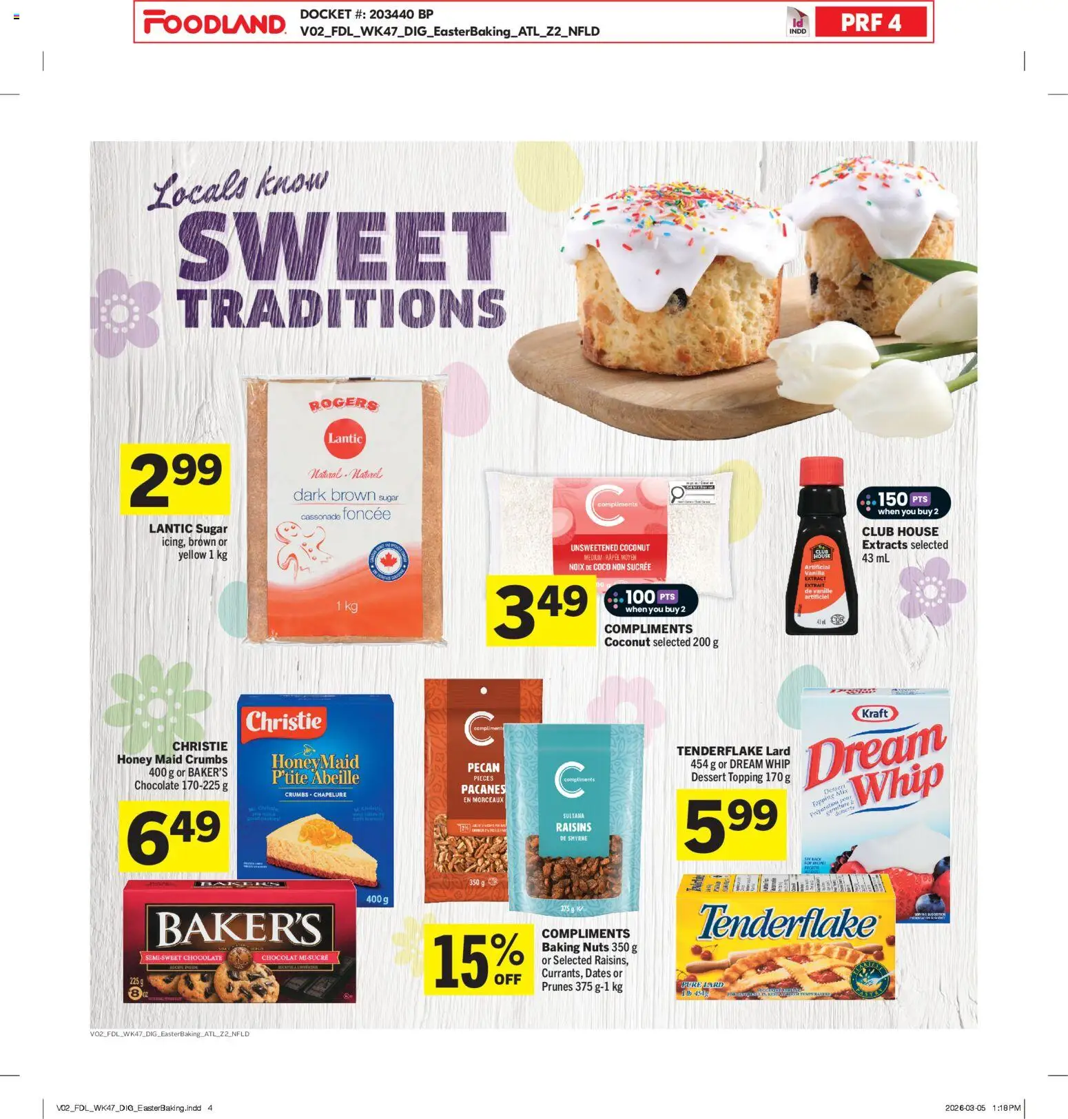 Foodland flyer valid from 19.03.2026 | Page: 15 | Products: Nuts, Chocolate