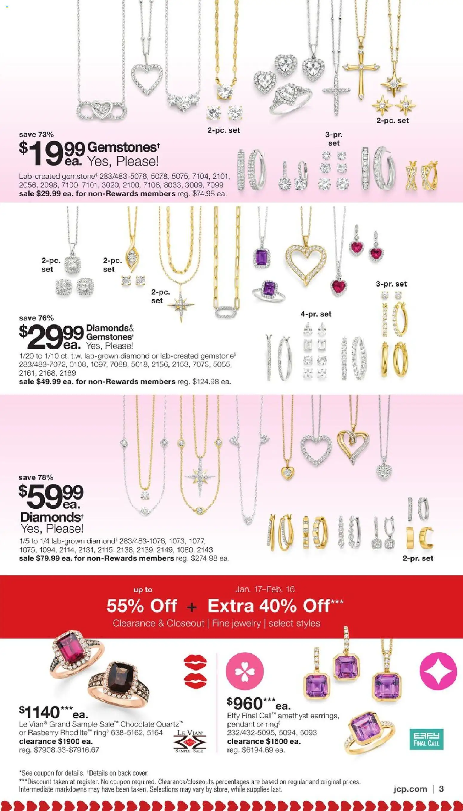 JCPenney Valentine’s Day Jewelry Sale - valid from 17.01.2026 | Page: 2 | Products: Ring, Chocolate