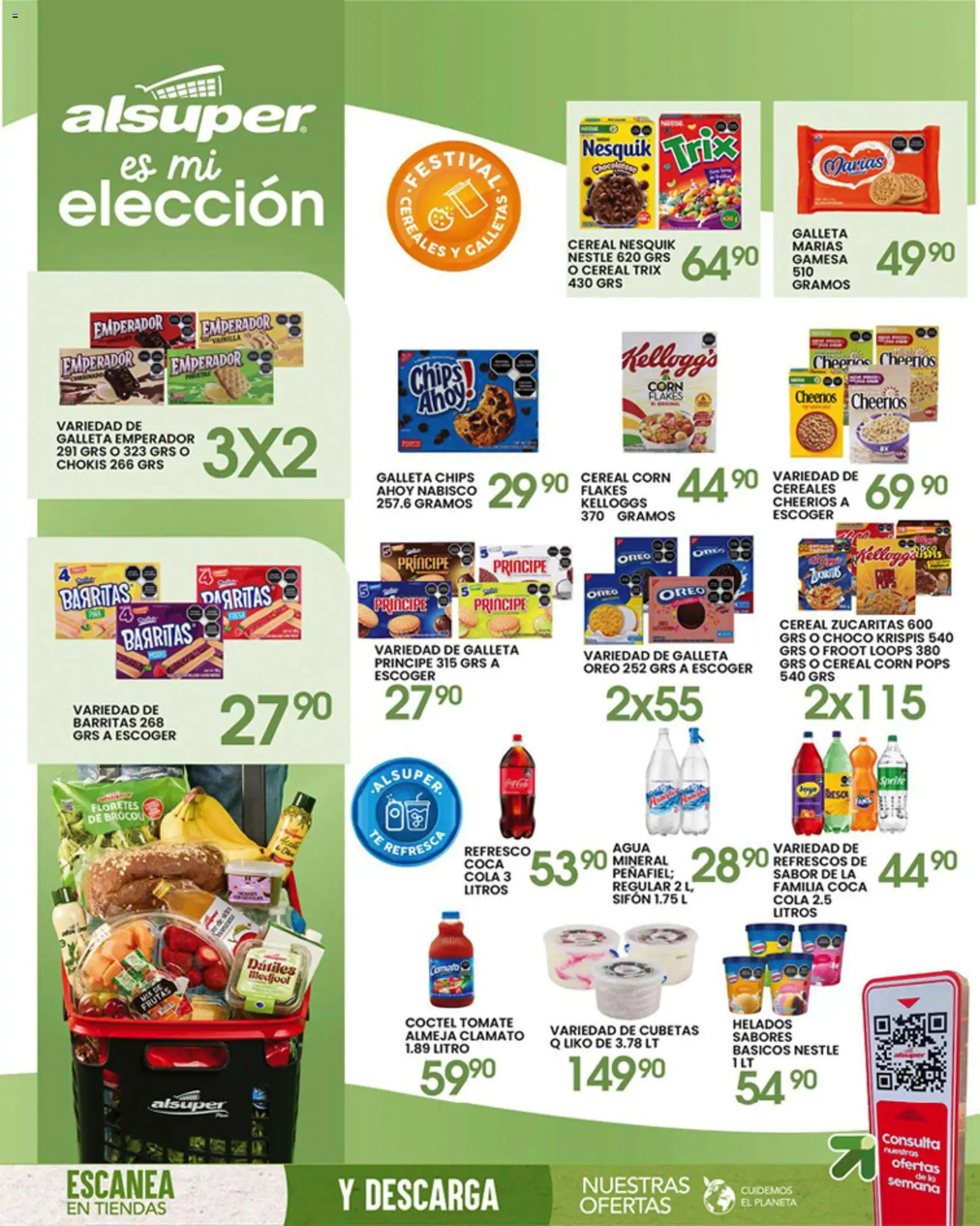 Nuevas ofertas de Alsuper válidas en toda la República Mexicana desde el 10.04.2026. ¡Encuentra las mejores ofertas en Alsuper folleto Laguna! | Página: 8 | Productos: Tomate, Agua, Cereales, Té