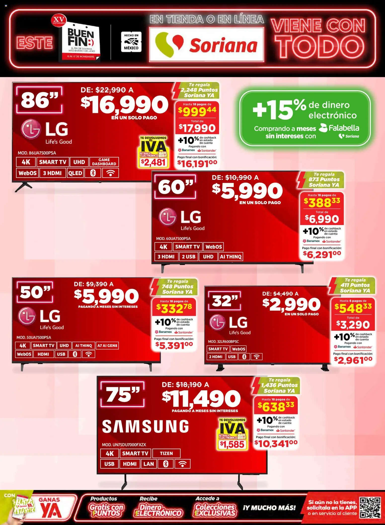 Nuevas ofertas de Soriana válidas en toda la República Mexicana desde el 13.11.2025. ¡Encuentra las mejores ofertas en Soriana Buen Fin ! | Página: 2 | Productos: Usb, Té