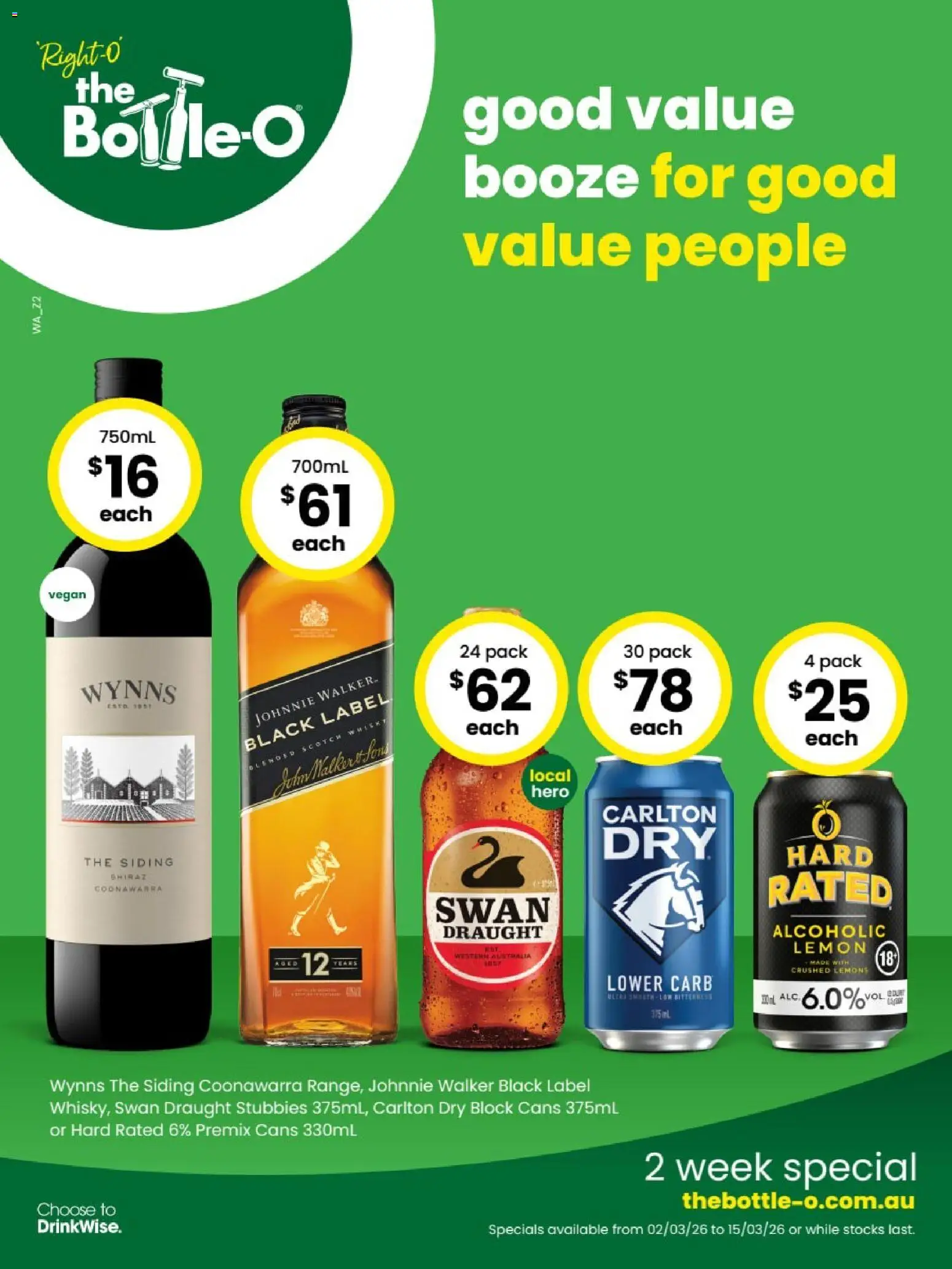 The Bottle-O catalogue - valid from 02.03.2026 | Page: 1 | Products: Lemon, Scotch