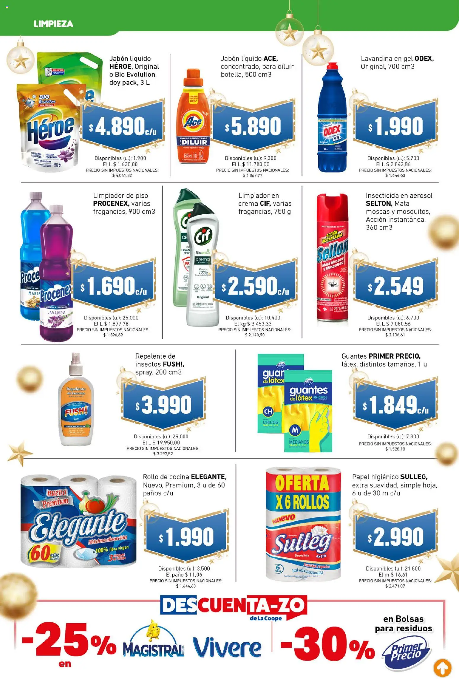 Cooperativa Obrera - Ahorrón │ válido desde el 26.12.2025 | Página: 7 | Productos: Papel higiénico, Cocina, Insecticida, Guantes