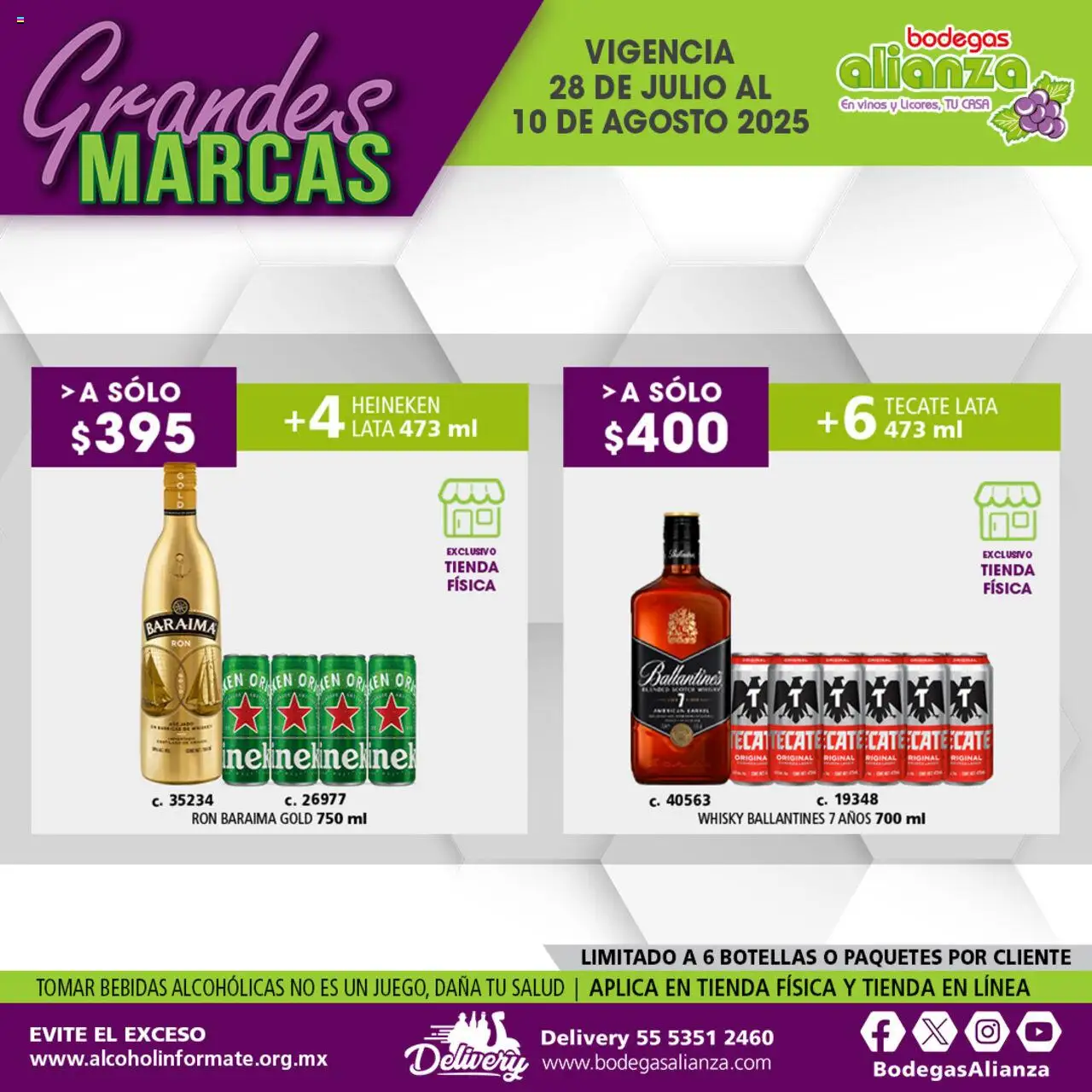 Nuevas ofertas de Bodegas Alianza válidas en toda la República Mexicana desde el 11.08.2025. ¡Encuentra las mejores ofertas en Bodegas Alianza - Catálogo Grandes Marcas! | Página: 12 | Productos: Whisky