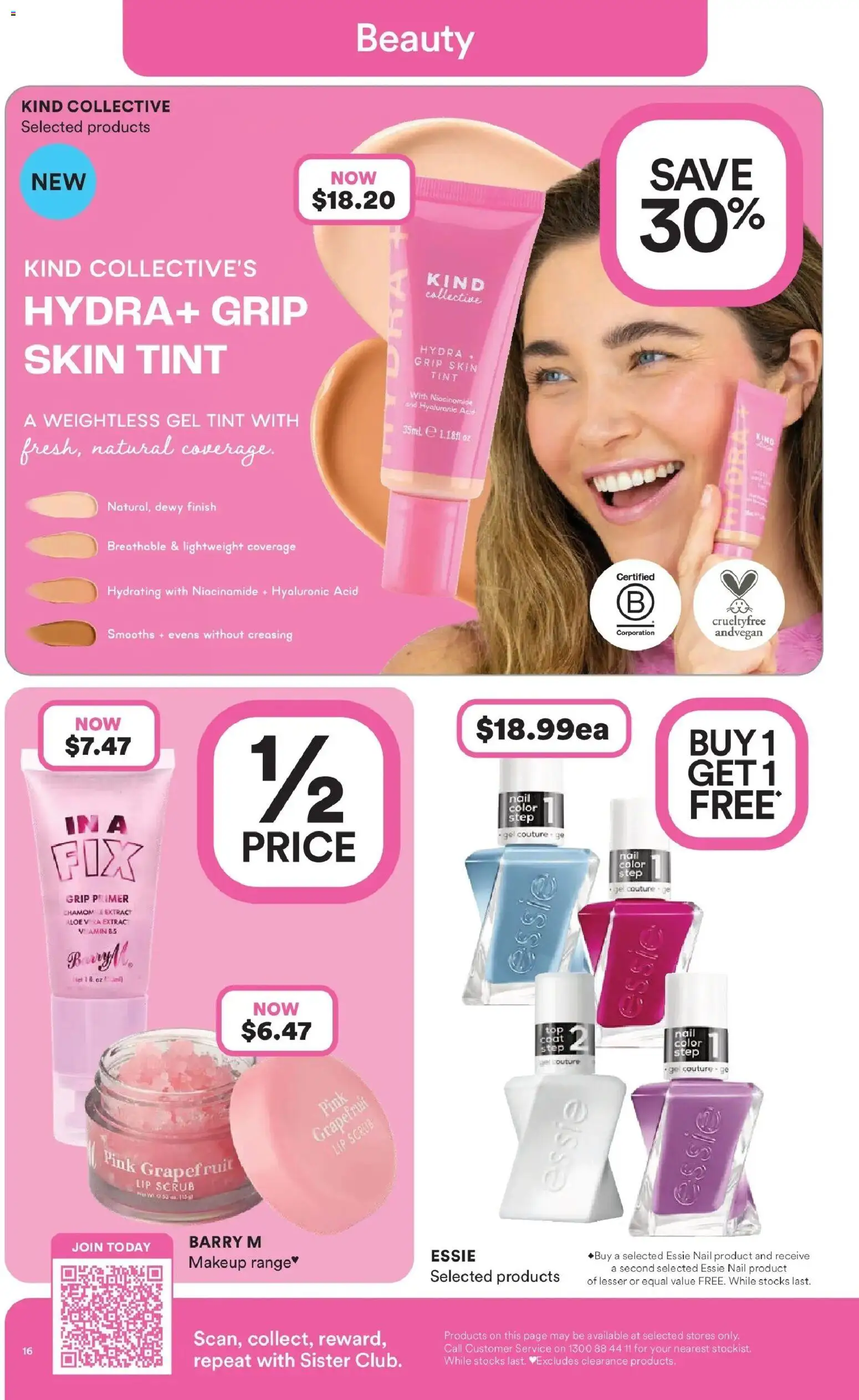 Priceline Pharmacy catalogue - valid from 05.03.2026 | Page: 16 | Products: Scrub, Makeup, Grapefruit, Coat