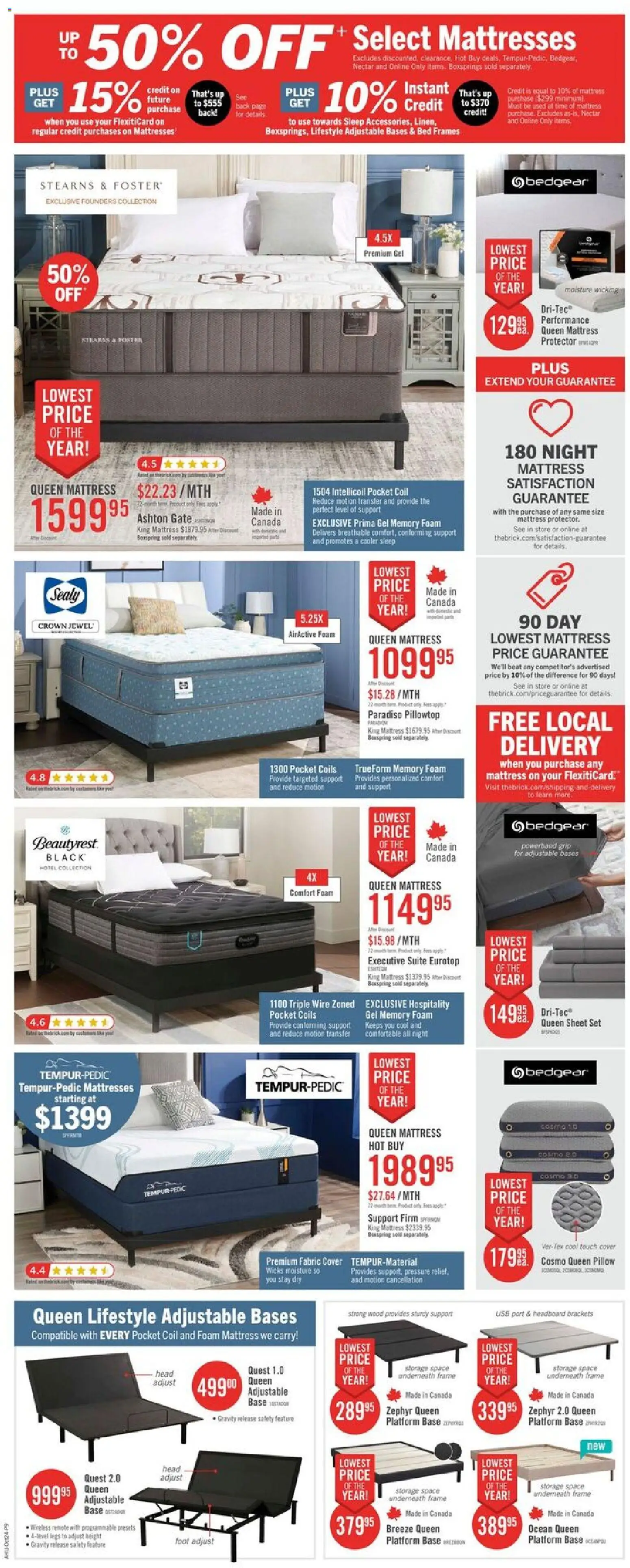 The Brick flyer valid from 23.10.2025 | Page: 10 | Products: Bed, Mattress, Pillow