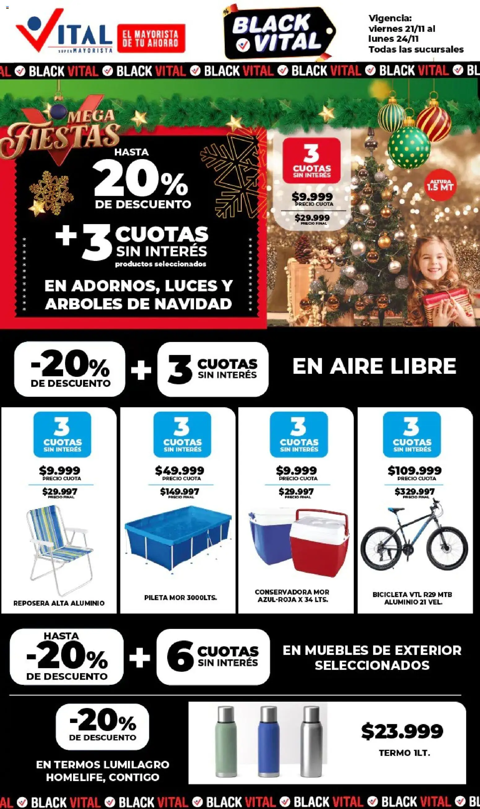 Vital - Ofertas fin - Posadas │ válido desde el 21.11.2025 | Página: 4 | Productos: Conservadora, Reposera, Termo, Pileta