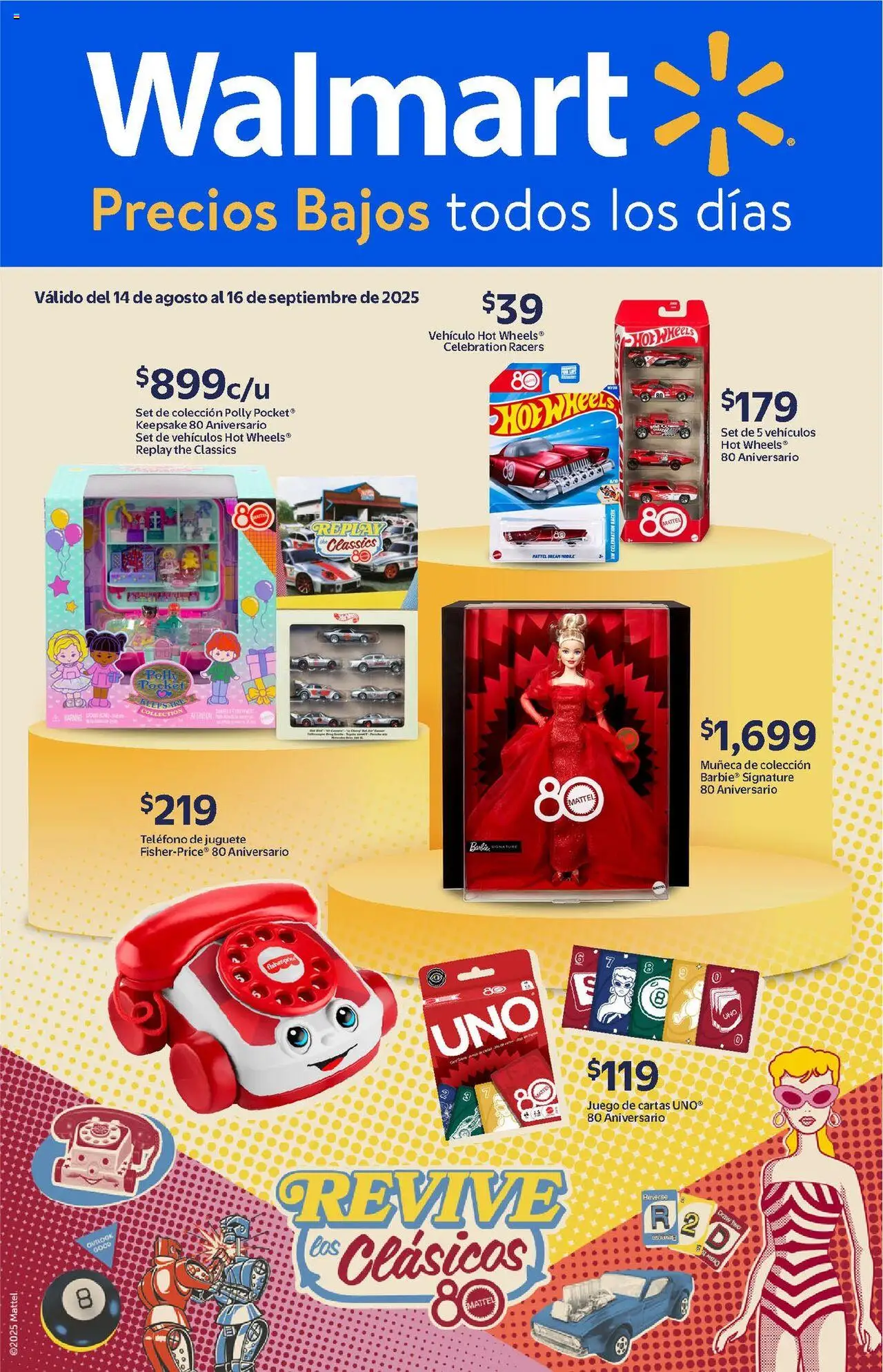 Nuevas ofertas de Walmart válidas en toda la República Mexicana desde el 14.08.2025. ¡Encuentra las mejores ofertas en Walmart - Catálogo Barbie! | Página: 1 | Productos: Juego, Teléfono