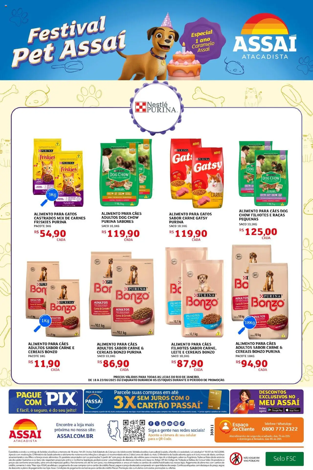 Assaí Atacadista Folheto - válido de 18.08.2025 | Página: 2 | Produtos: Celular, Leite, Pneus, Câmera