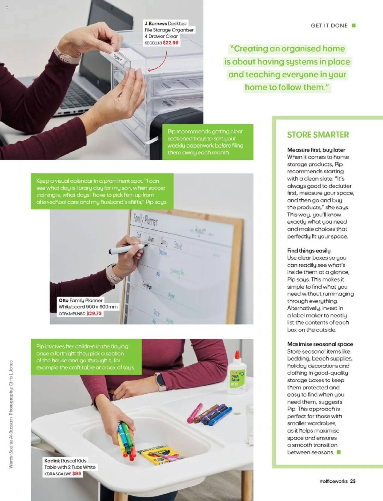 Officeworks catalogue - valid from 13.08.2025 | Page: 24 | Products: Box, Drawer, Desktop, Glue