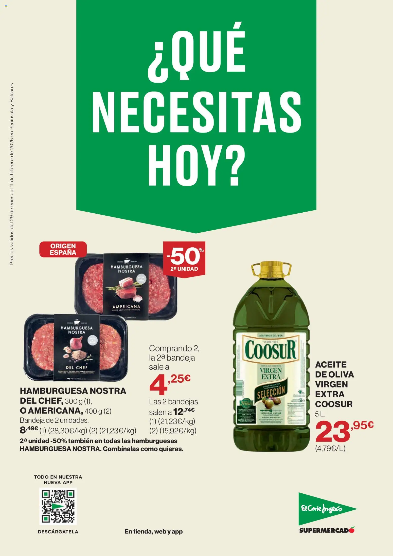 Nuevas ofertas de El Corte Inglés válidas en toda la República Mexicana desde el 29.01.2026. ¡Encuentra las mejores ofertas en El Corte Inglés catálogo! | Página: 1 | Productos: Bandeja, Aceite
