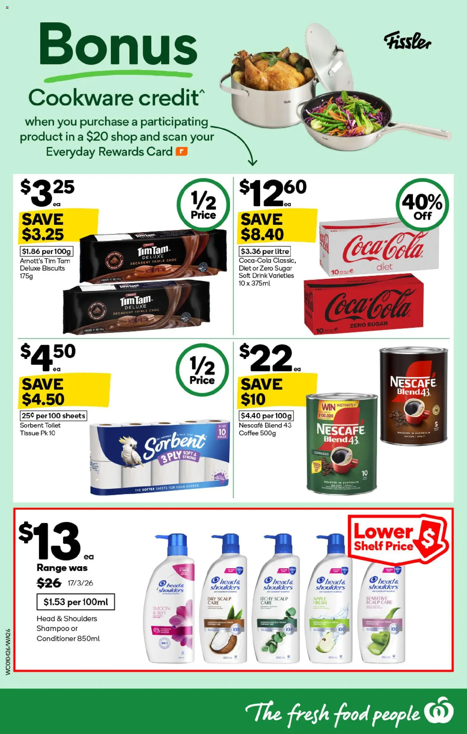 Woolworths catalogue - valid from 01.04.2026 | Page: 26 | Products: Shelf, Shampoo, Cookware, Nescafe