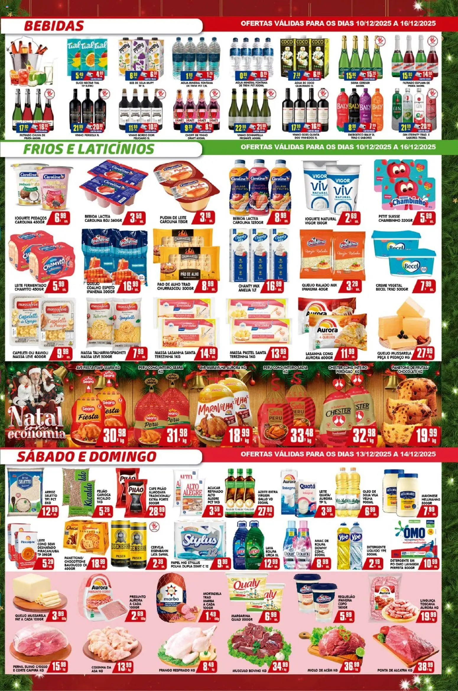 Higa's Supermercado Folheto - válido de 10.12.2025 | Página: 3 | Produtos: Detergente, Linguiça, Eisenbahn, Requeijão