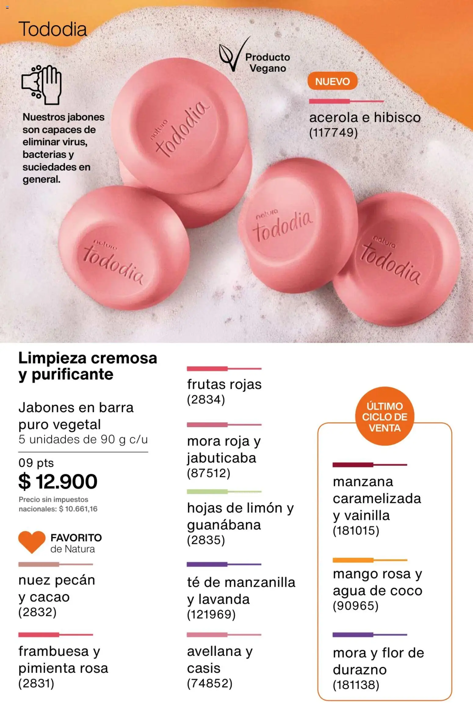 Catálogo Natura Ciclo 3 │ válido desde el 09.02.2026 | Página: 202 | Productos: Durazno, Manzana, Mango, Cacao