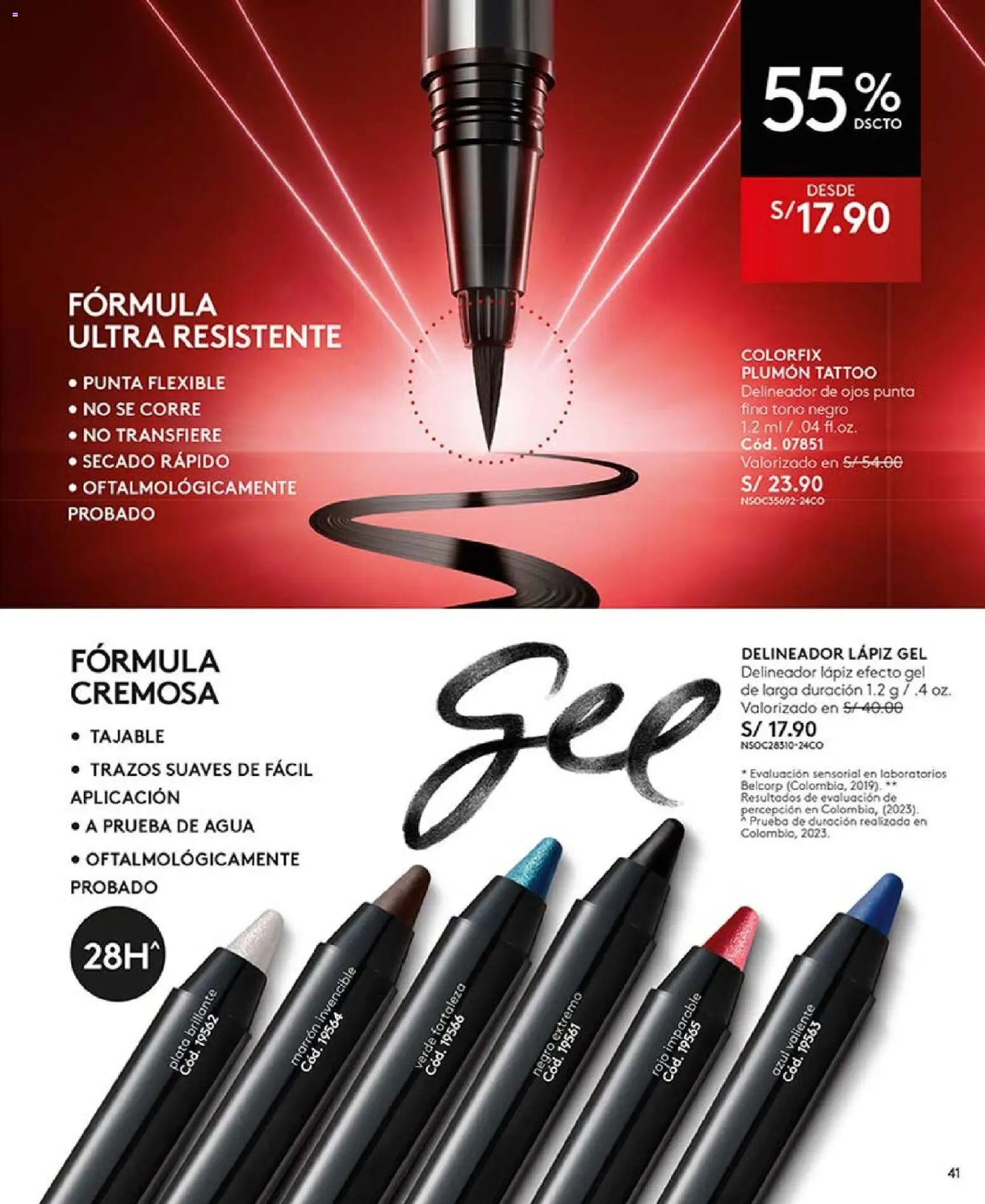 Catálogo Ésika válido desde 14.11.2025 | Página: 41 | Productos: Delineador de ojos, Delineador