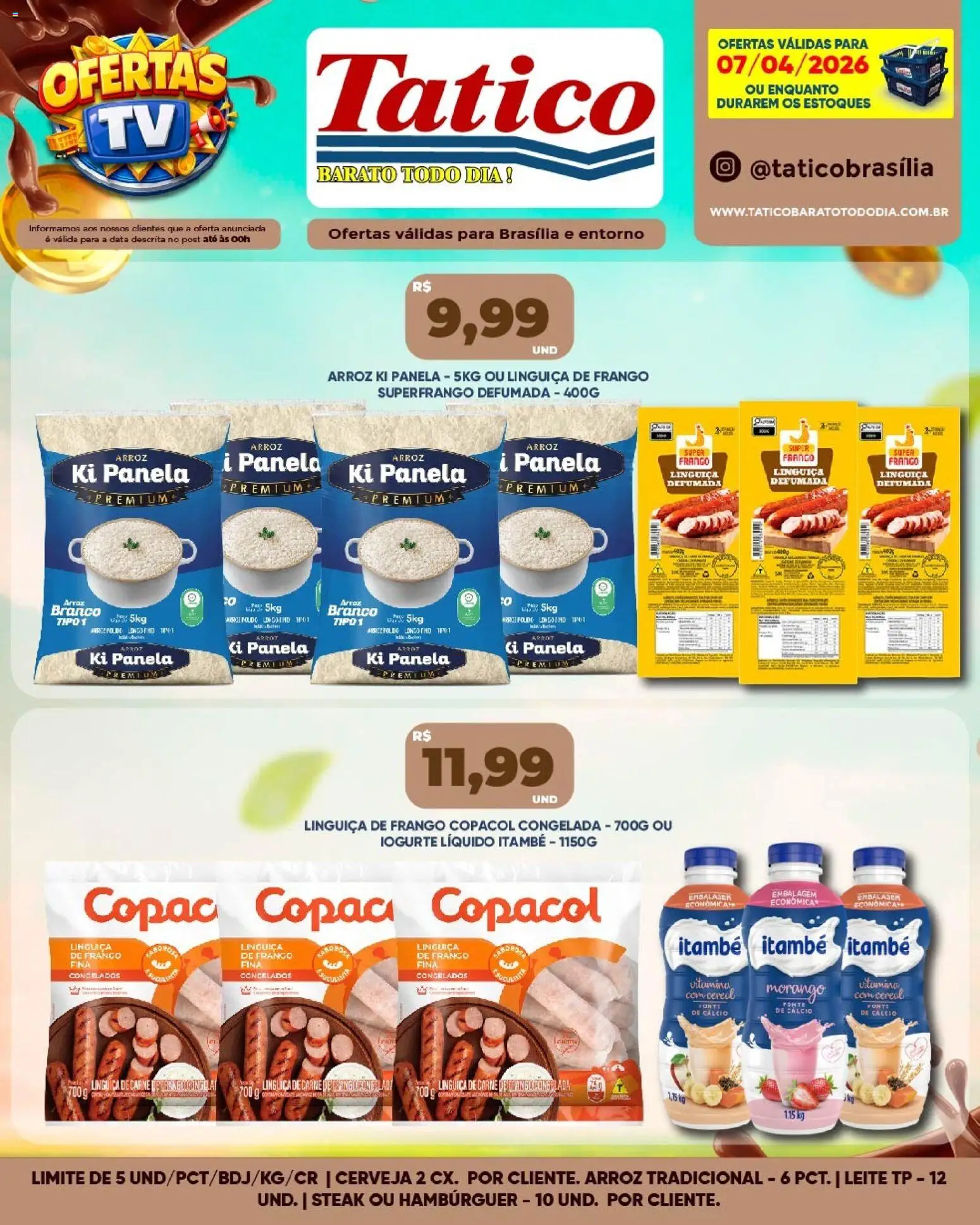Tatico Folheto - válido de 08.04.2026 | Página: 29 | Produtos: Panela, Cerveja, Arroz, Carne