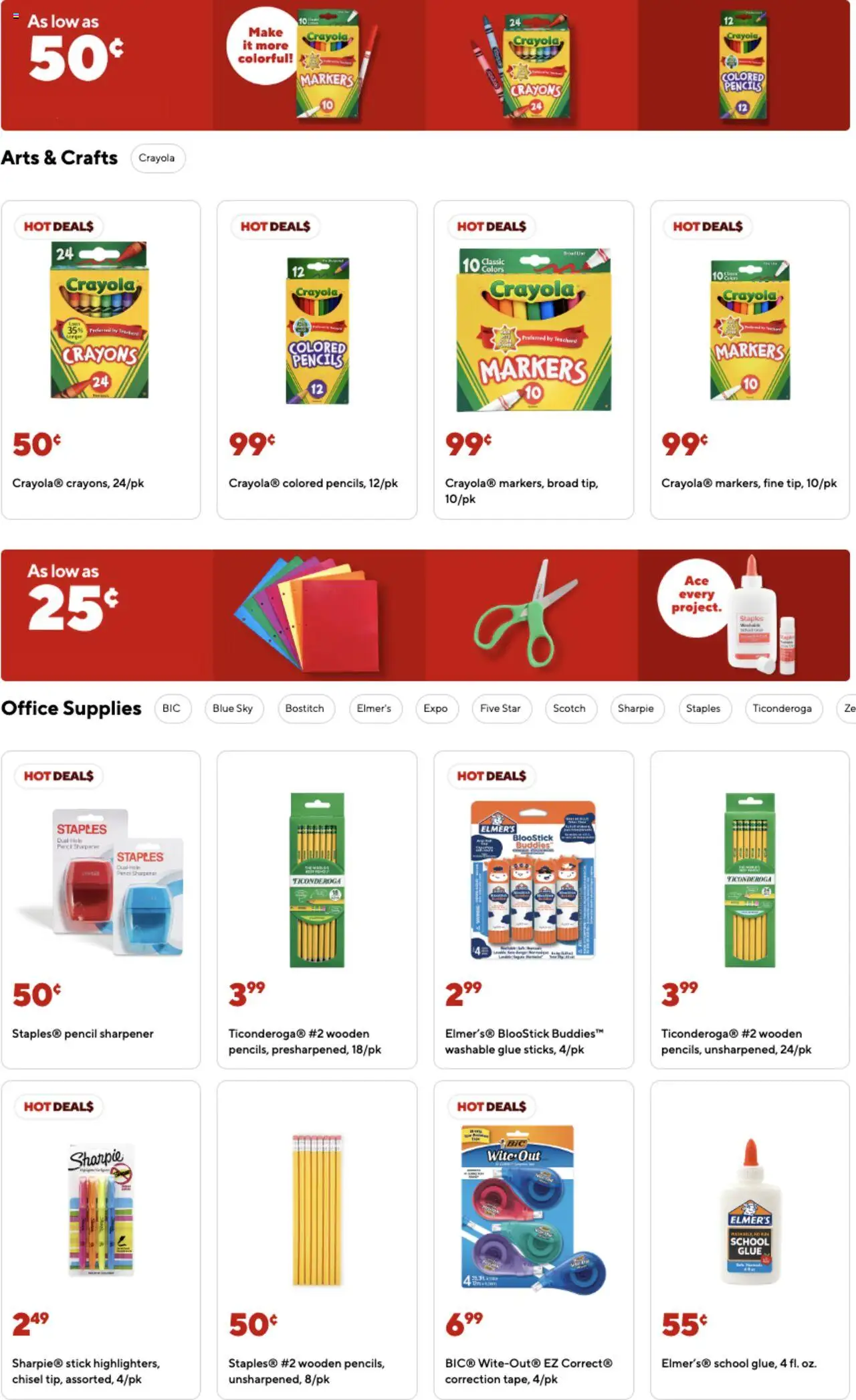 Staples Weekly Ad - valid from 10.08.2025 | Page: 2 | Products: Pencil, Chisel, Pencil sharpener