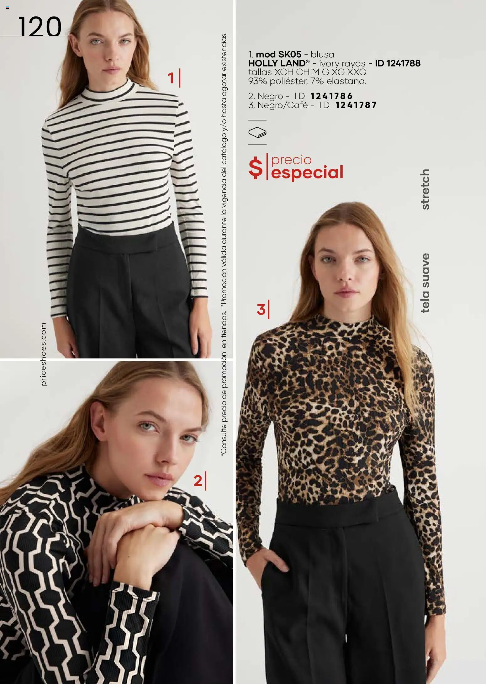 Nuevas ofertas de Price Shoes válidas en toda la República Mexicana desde el 27.11.2025. ¡Encuentra las mejores ofertas en Price Shoes catálogo Cierre De Temporada ! | Página: 120 | Productos: Blusa