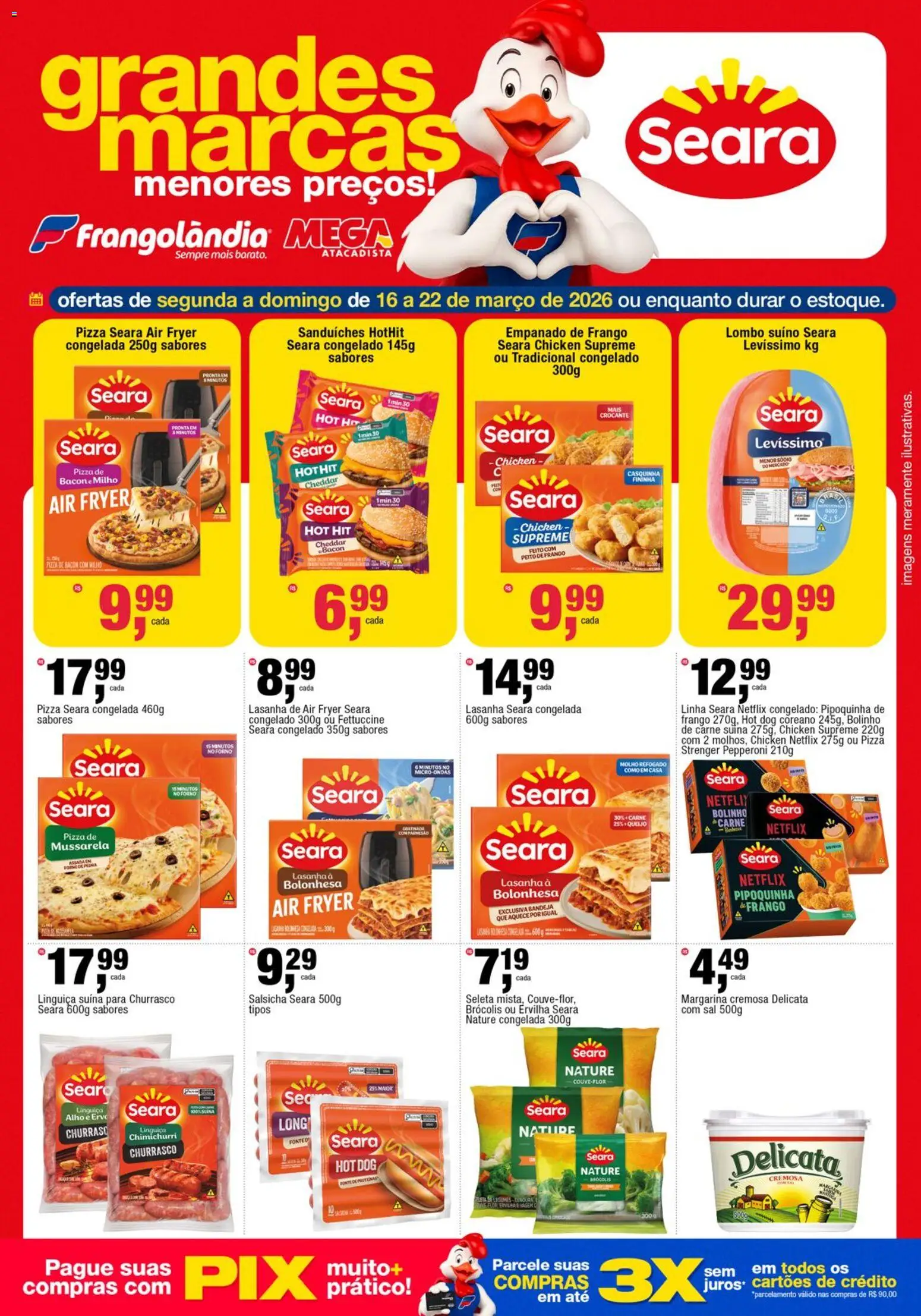 Frangolândia Folheto - válido de 16.03.2026 | Página: 2 | Produtos: Air fryer, Cheddar, Lasanha, Brócolis