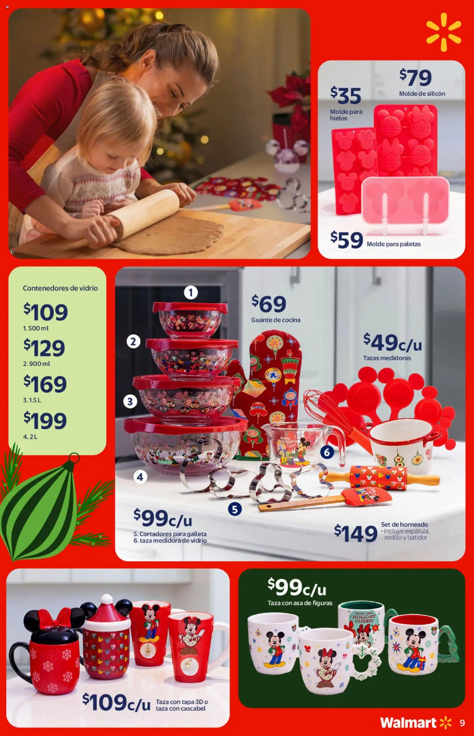 Nuevas ofertas de Walmart válidas en toda la República Mexicana desde el 21.10.2025. ¡Encuentra las mejores ofertas en Walmart catálogo Navidad! | Página: 9 | Productos: Taza, Batidor, Molde, Guante