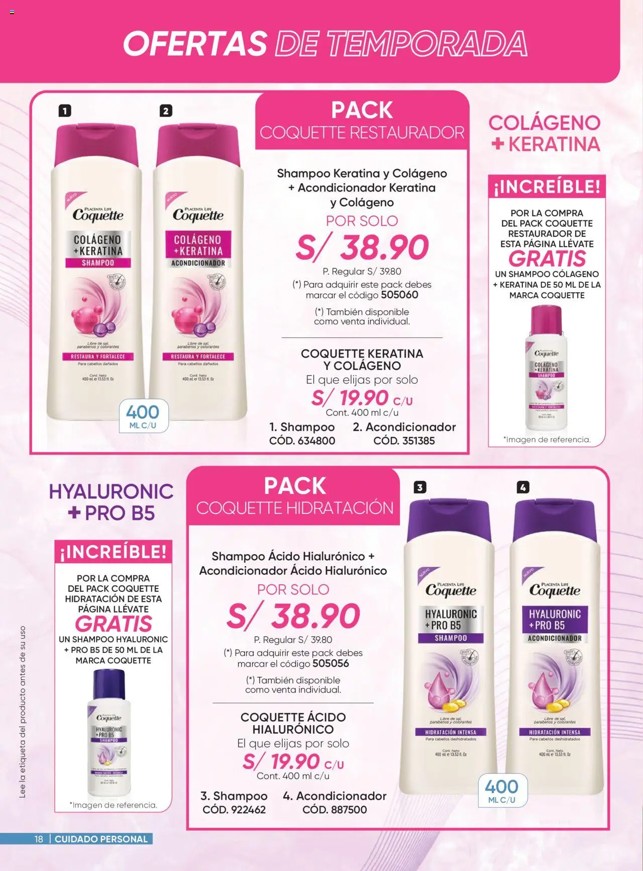 Catálogo Azzorti válido desde 29.09.2025 | Página: 18 | Productos: Shampoo, Acondicionador