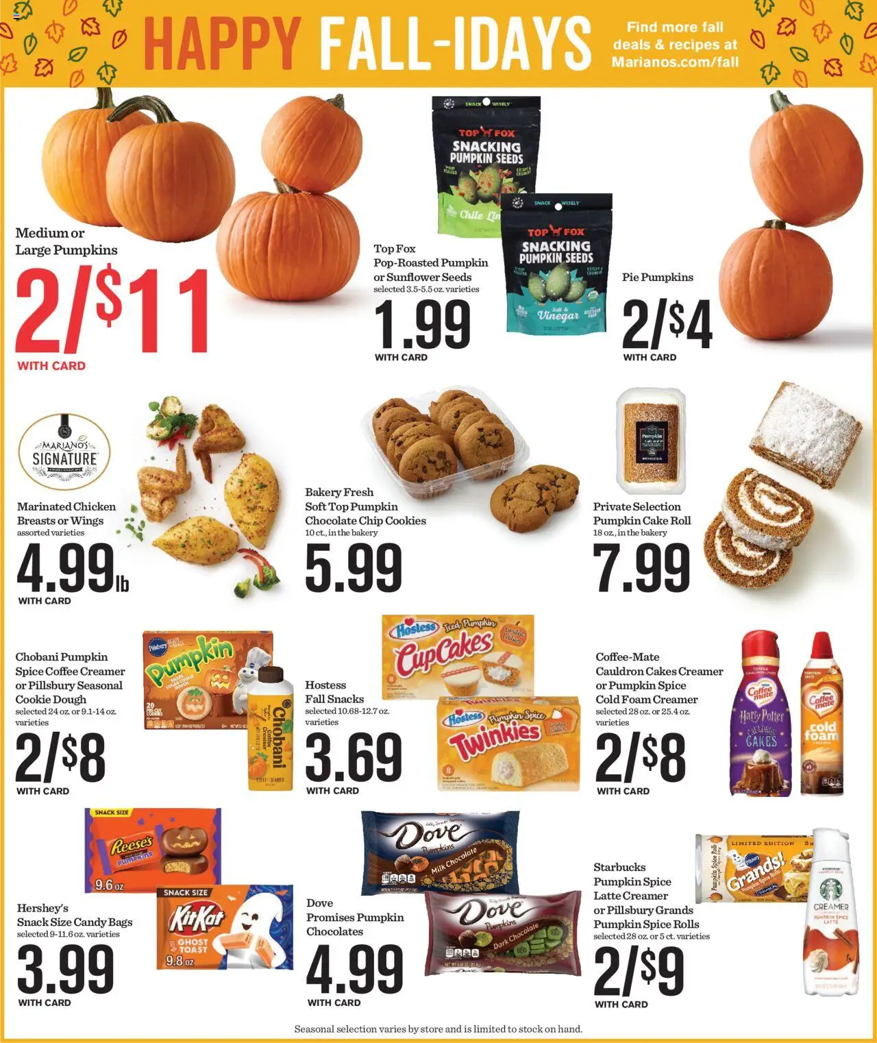 Mariano's Weekly Ad - valid from 17.09.2025 | Page: 7 | Products: Vinegar, Milk, Cookies, Pumpkin