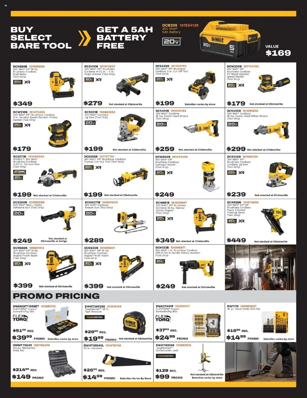 Mills Fleet Farm DeWalt Days Preview - valid from 06.10.2025 | Page: 3 | Products: Adhesive, Battery, Jig Saw, Tape Measure